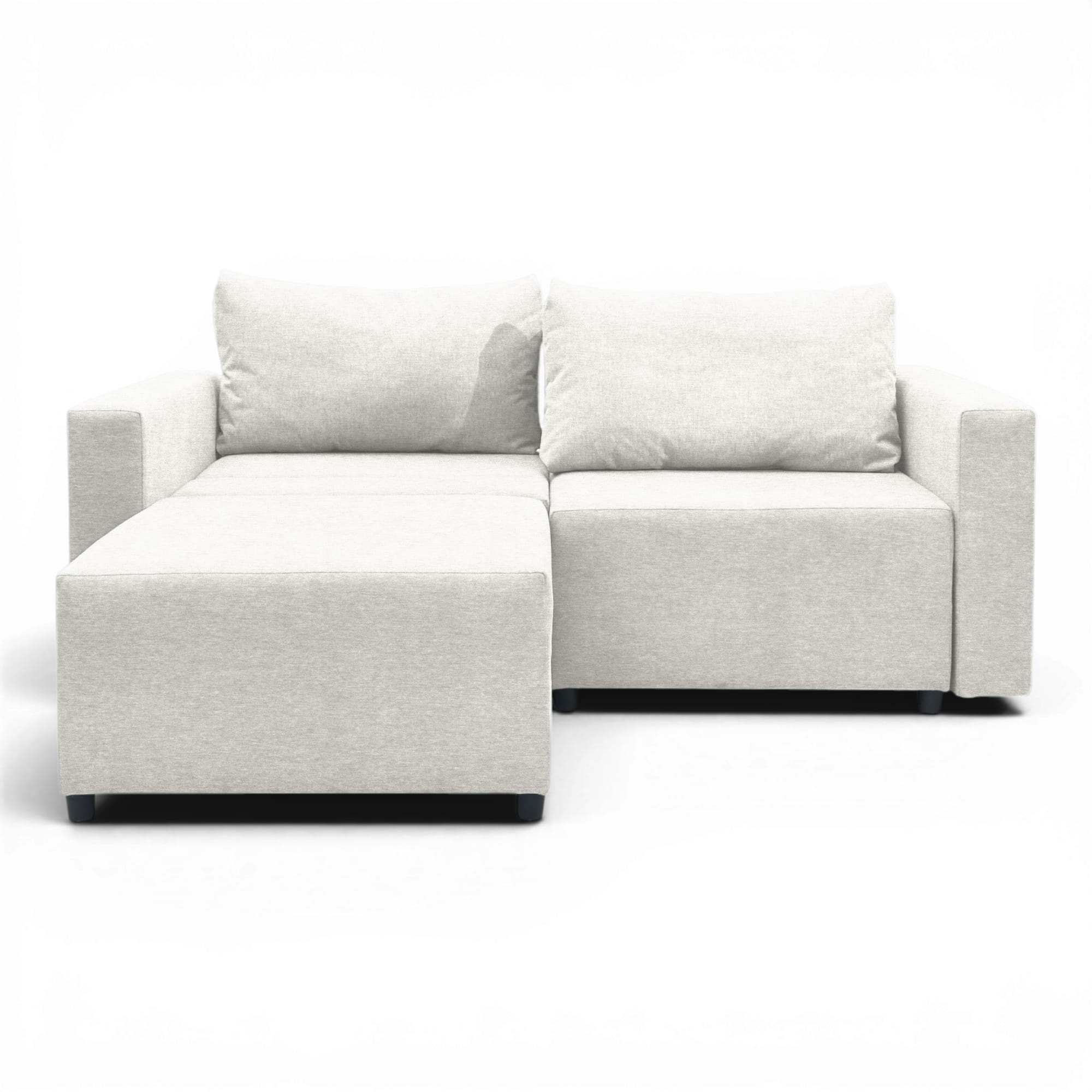 Neo modular convertible sofa bed with storage, light gray — photo 8
