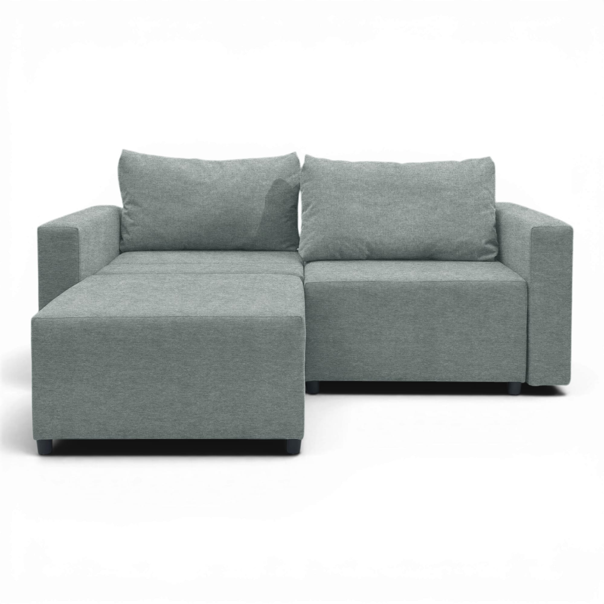 Neo modular convertible sofa bed with storage, dark gray — photo 8