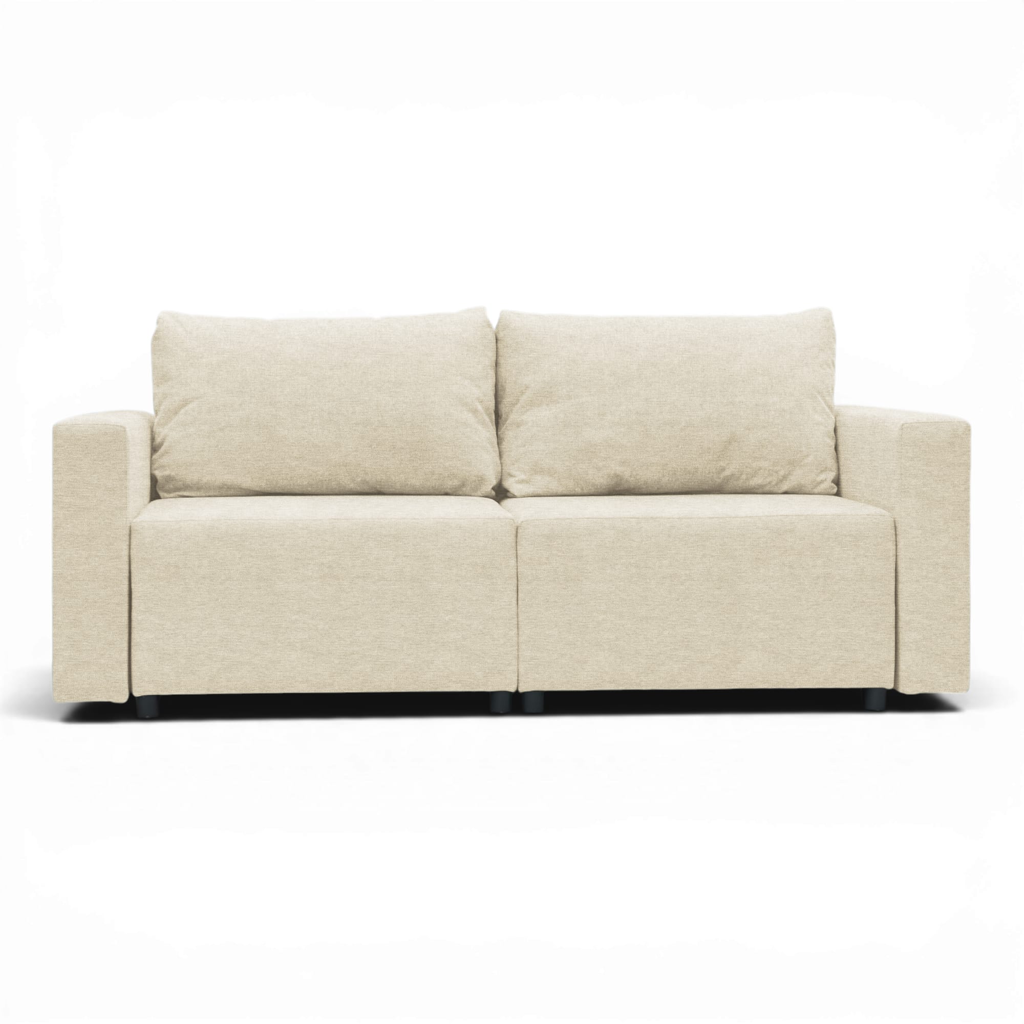 Neo modular convertible sofa bed with storage, cream — photo 9