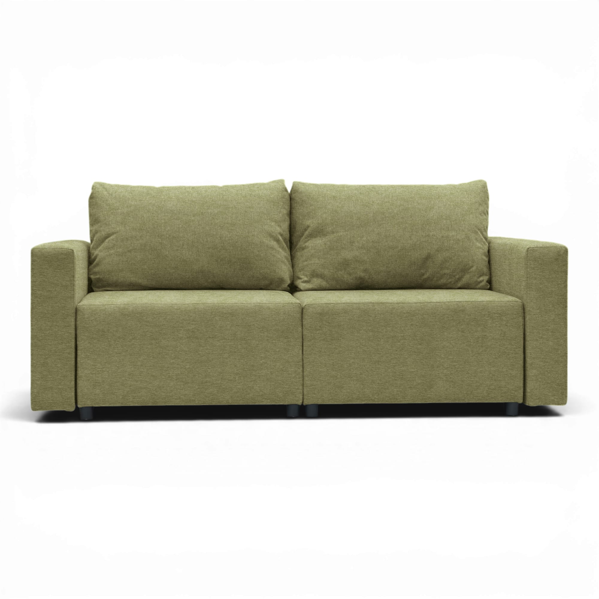 Neo modular convertible sofa bed with storage, green — photo 9