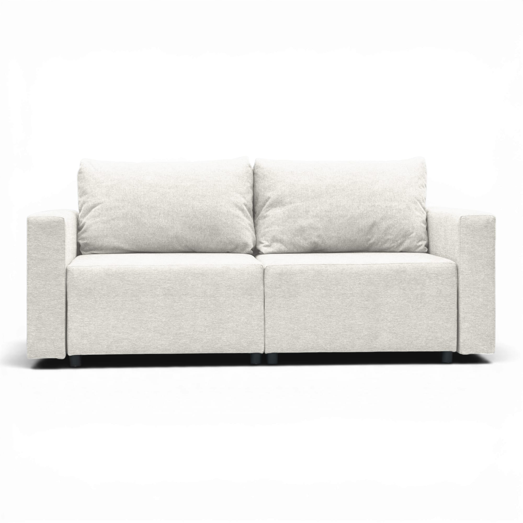 Neo modular convertible sofa bed with storage, light gray — photo 9