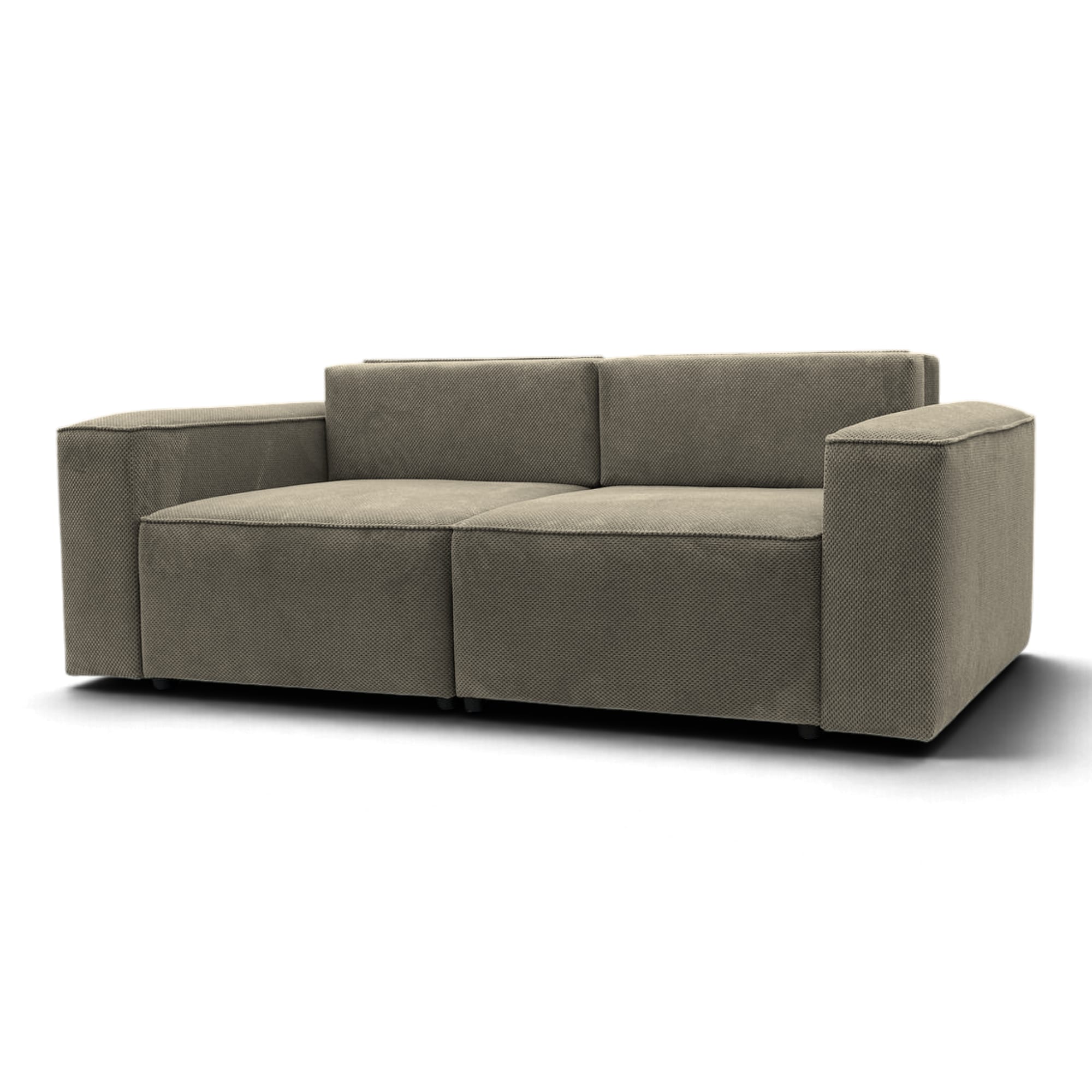 Neo Lux modular sofa bed with bedding storage, beige — photo 13