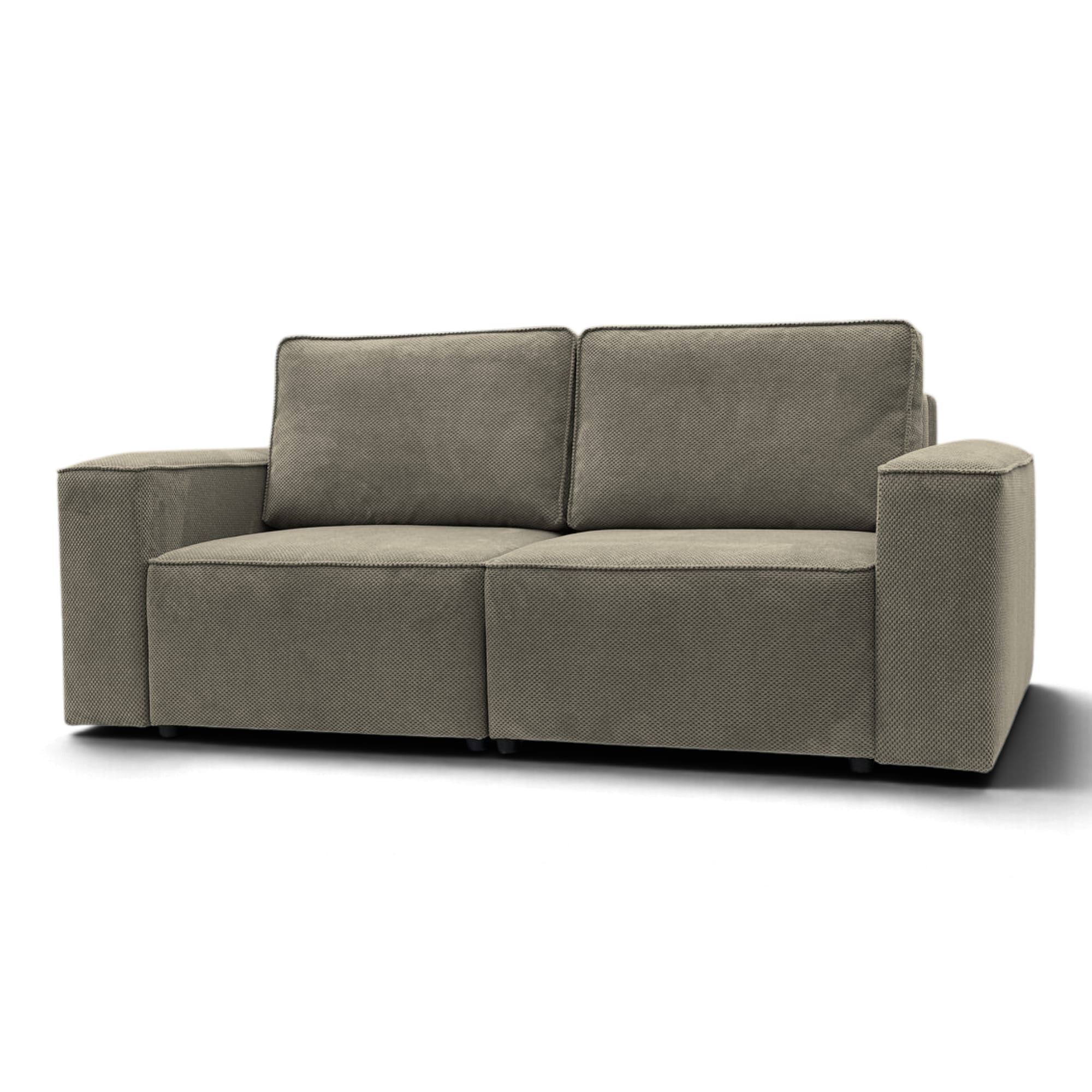 Neo Lux modular sofa bed with bedding storage, beige — photo 14