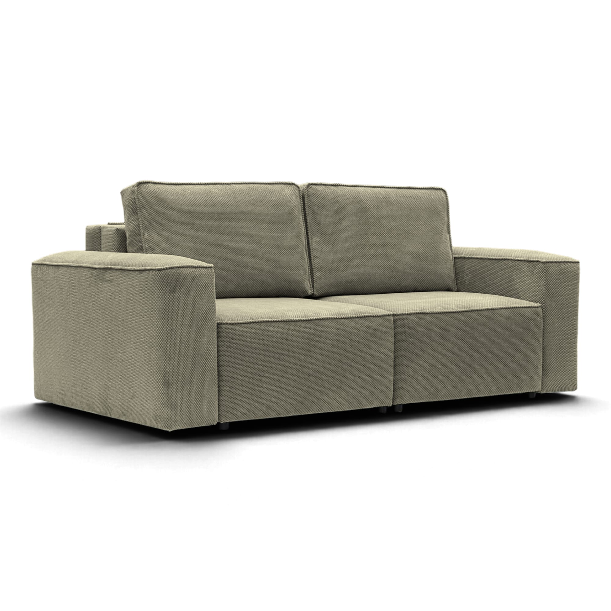 Neo Lux modular sofa bed with bedding storage, beige — photo 15