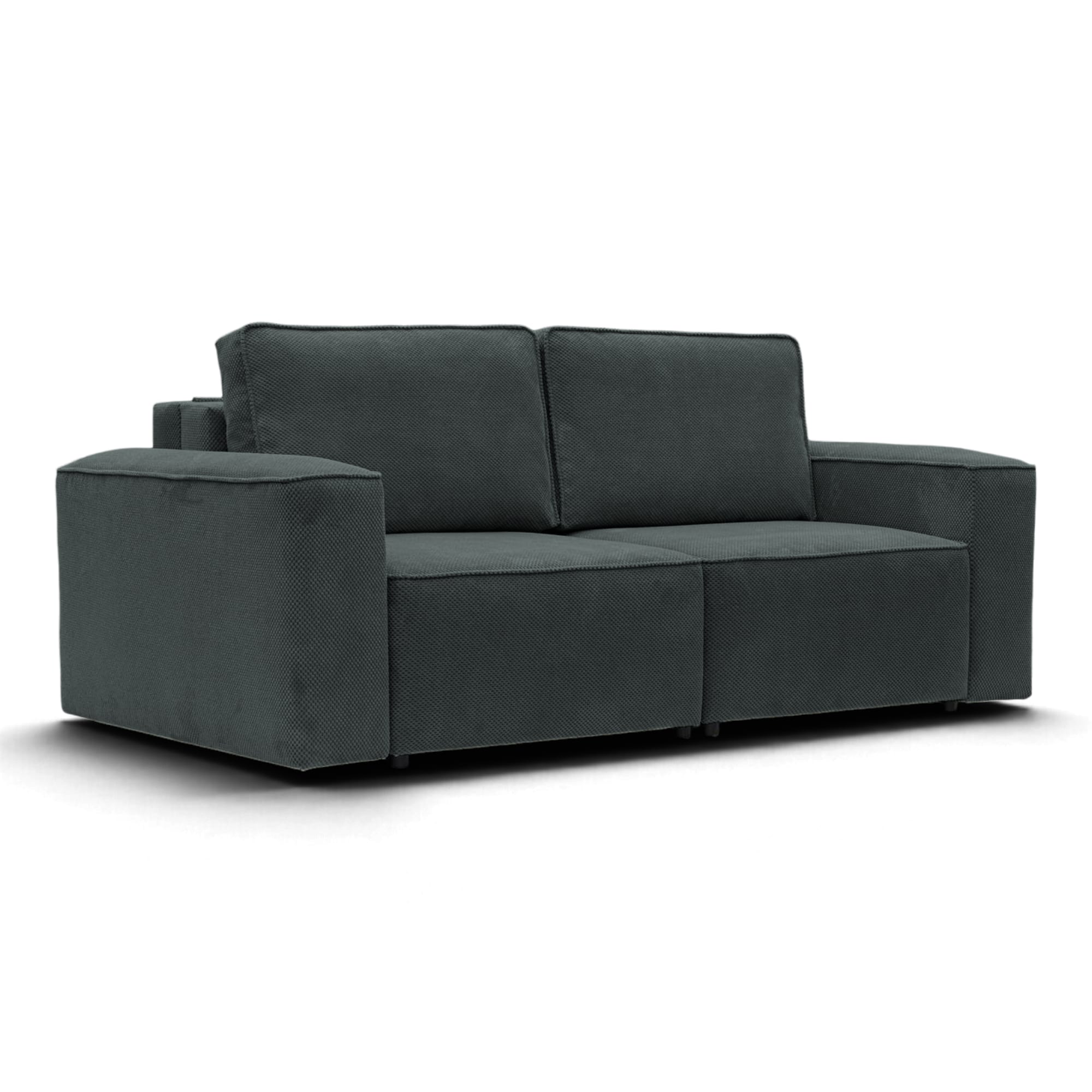 Neo Lux modular sofa bed with bedding storage, dark gray — photo 15