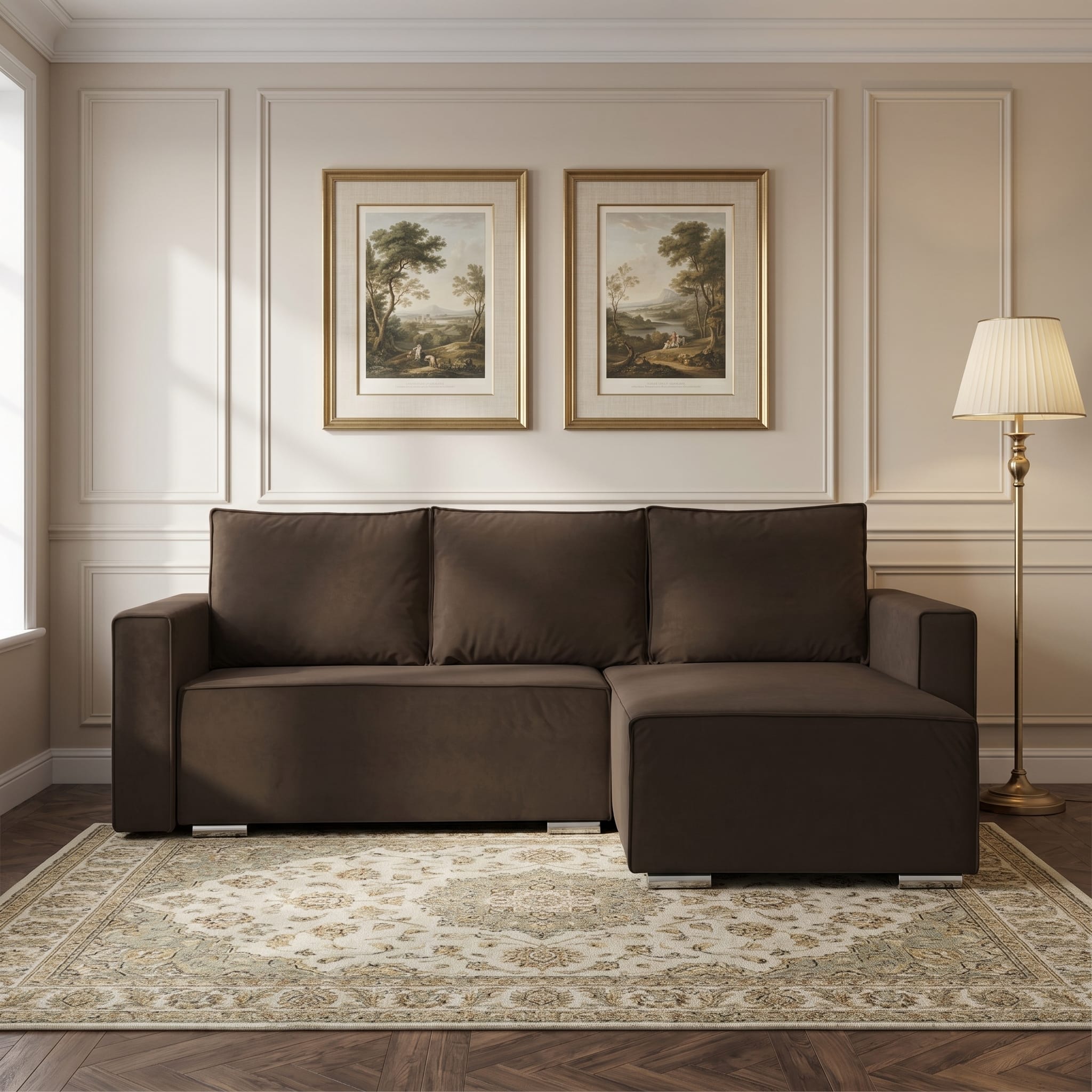 Sofa bed Oreon Brown — photo 1