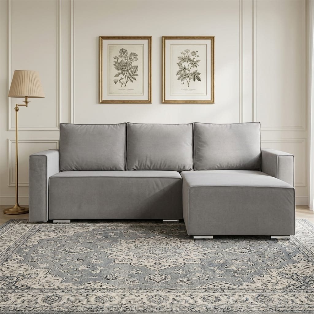 Sofa bed Oreon Light gray — photo 1