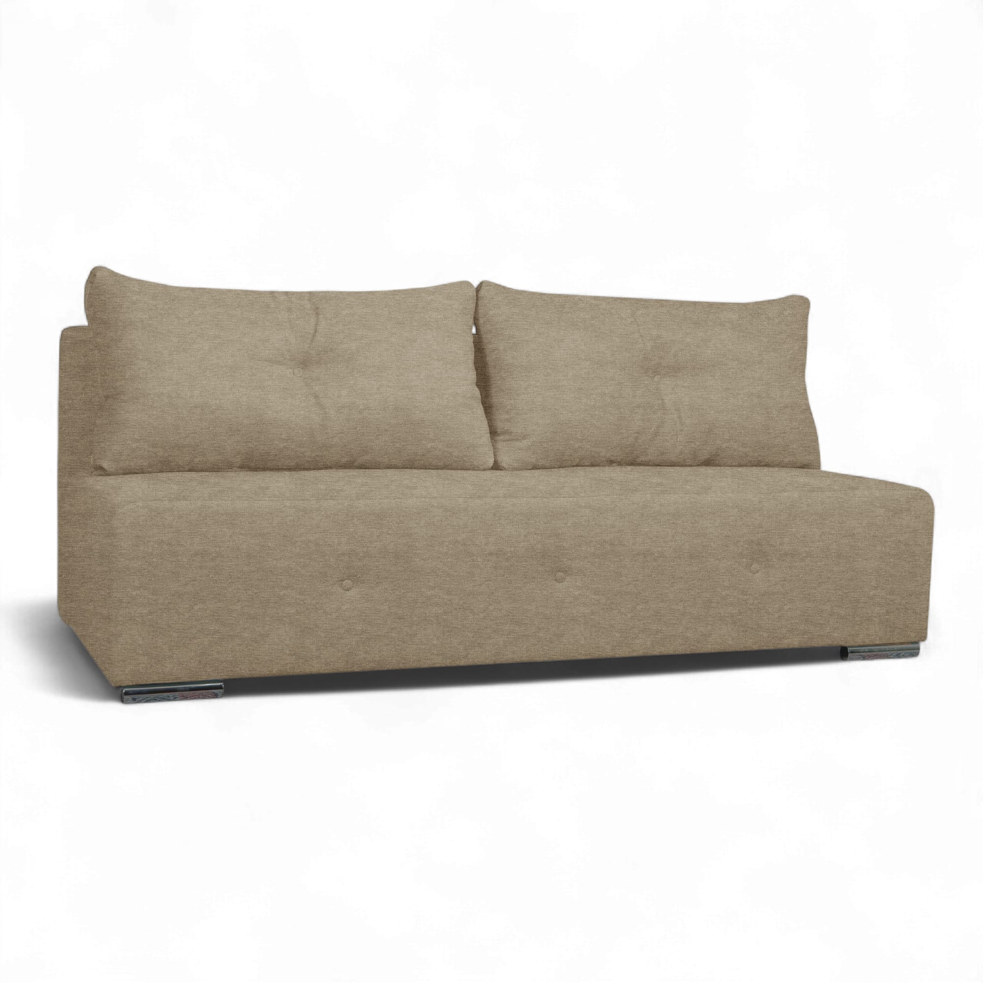 Dīvāns–Gulta Pugo Bēšs-pelēks XL (160cm) - 1