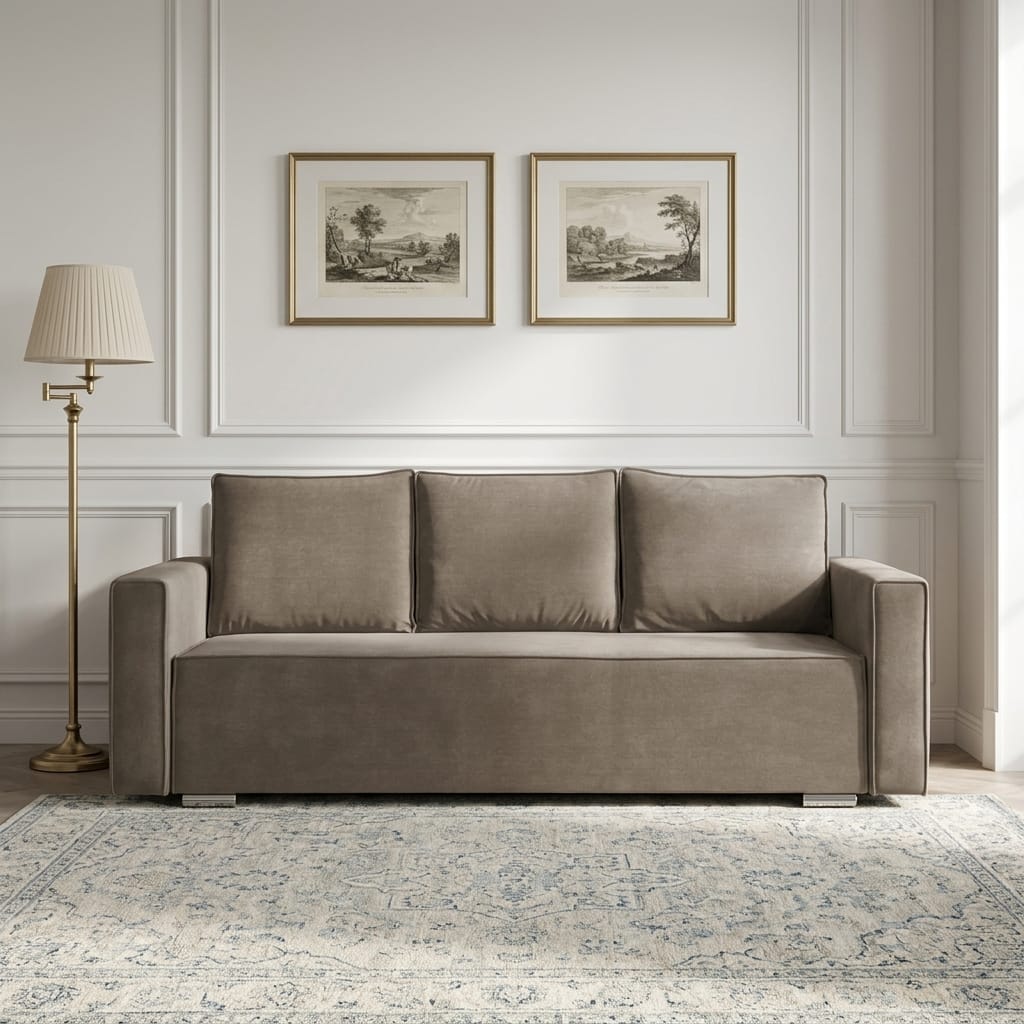 Sofa bed Riko Cream — photo 1