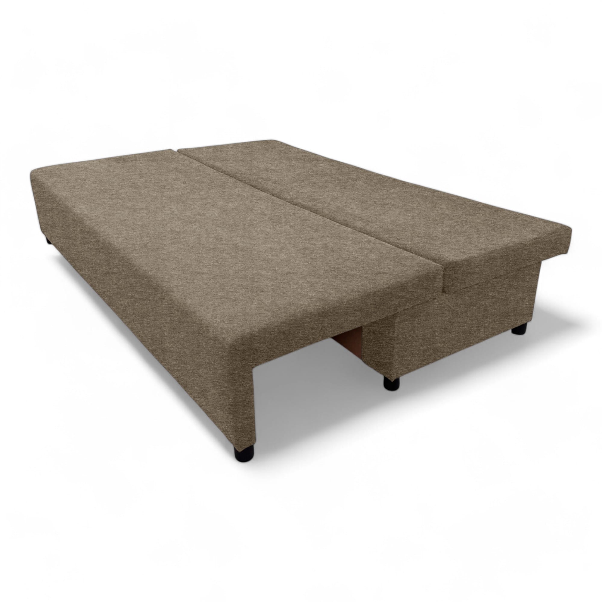 Double sofa bed bed without armrests Beige — photo 11