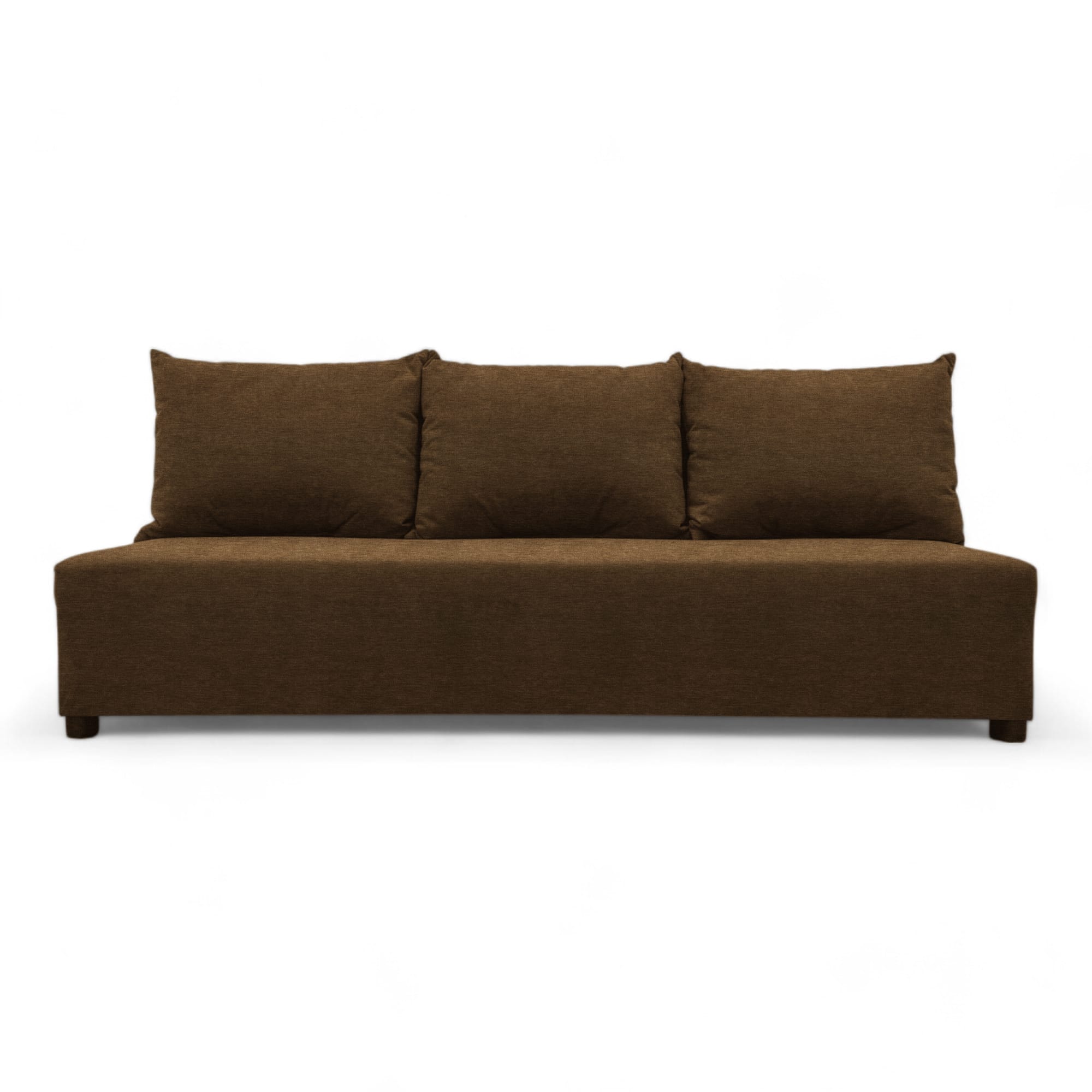 Double sofa bed bed without armrests Brown — photo 7