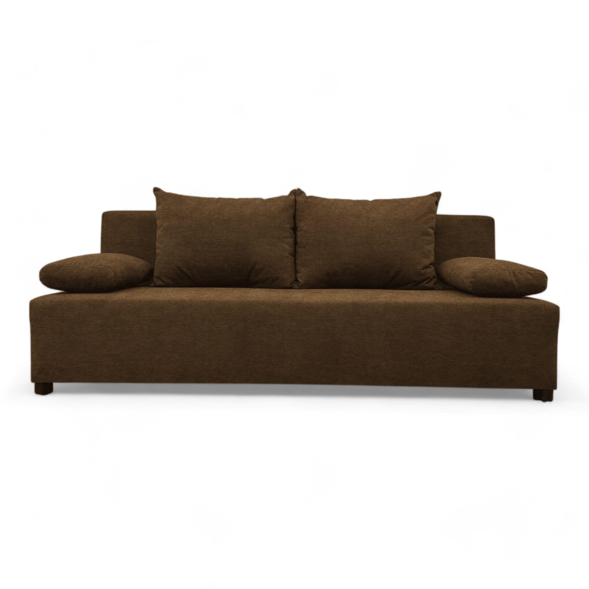 Double sofa bed bed without armrests Brown — photo 16