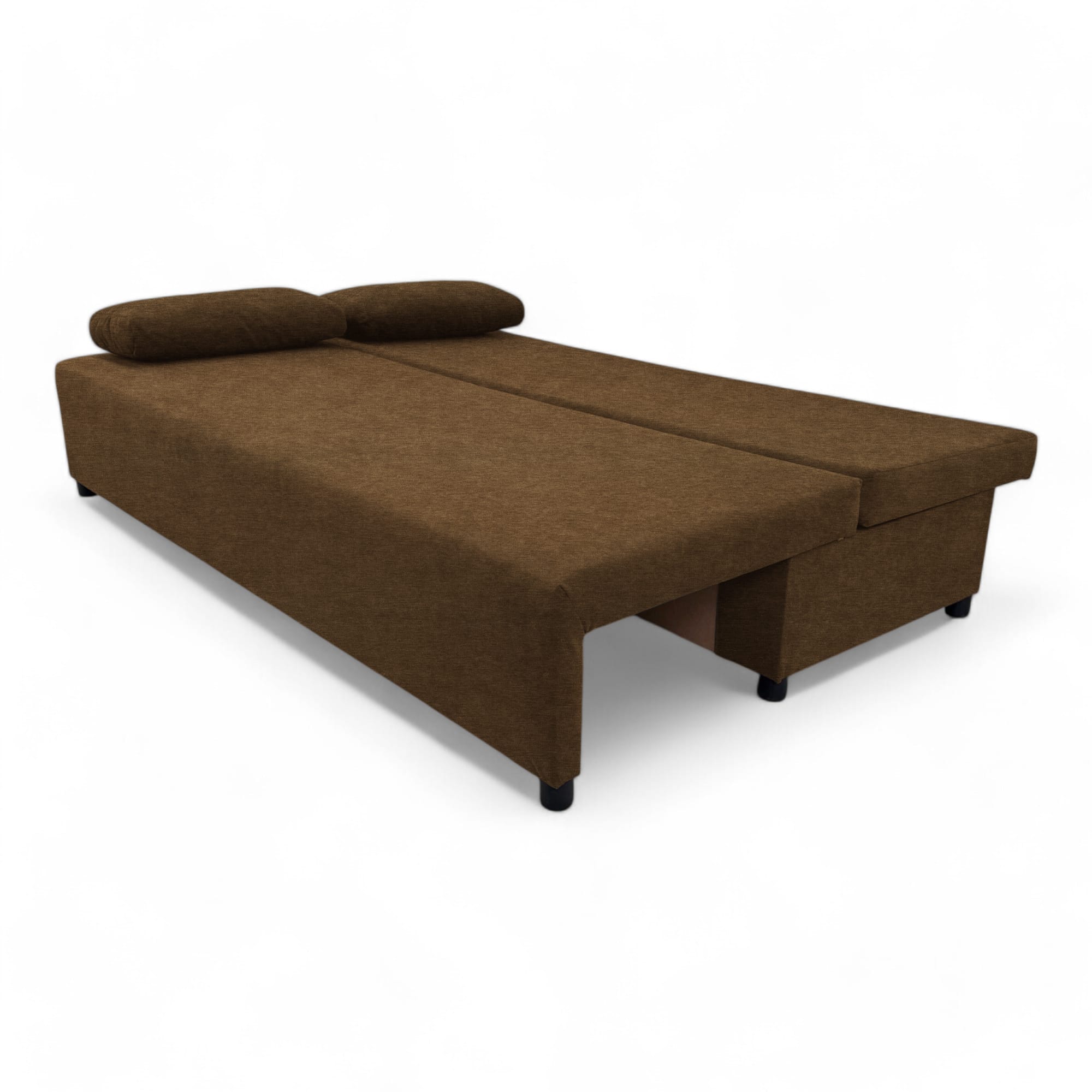 Double sofa bed bed without armrests Brown — photo 12