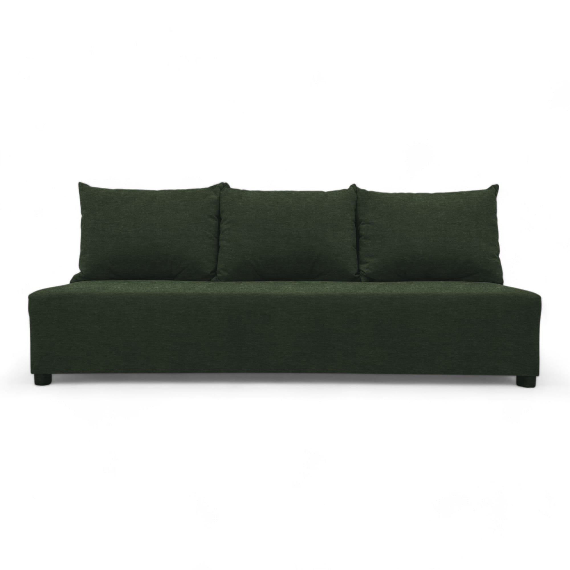 Double sofa bed bed without armrests Turquoise green — photo 7