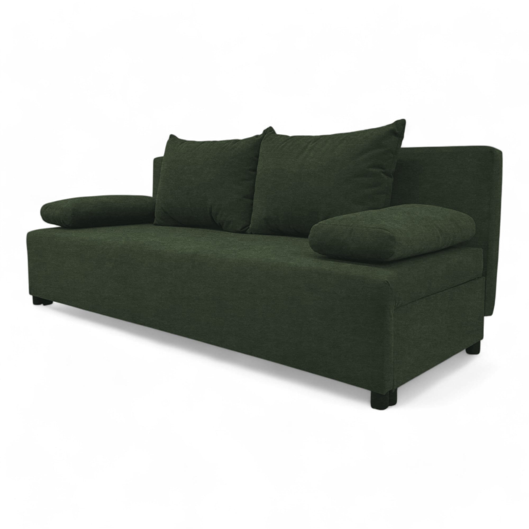 Double sofa bed bed without armrests Turquoise green — photo 18