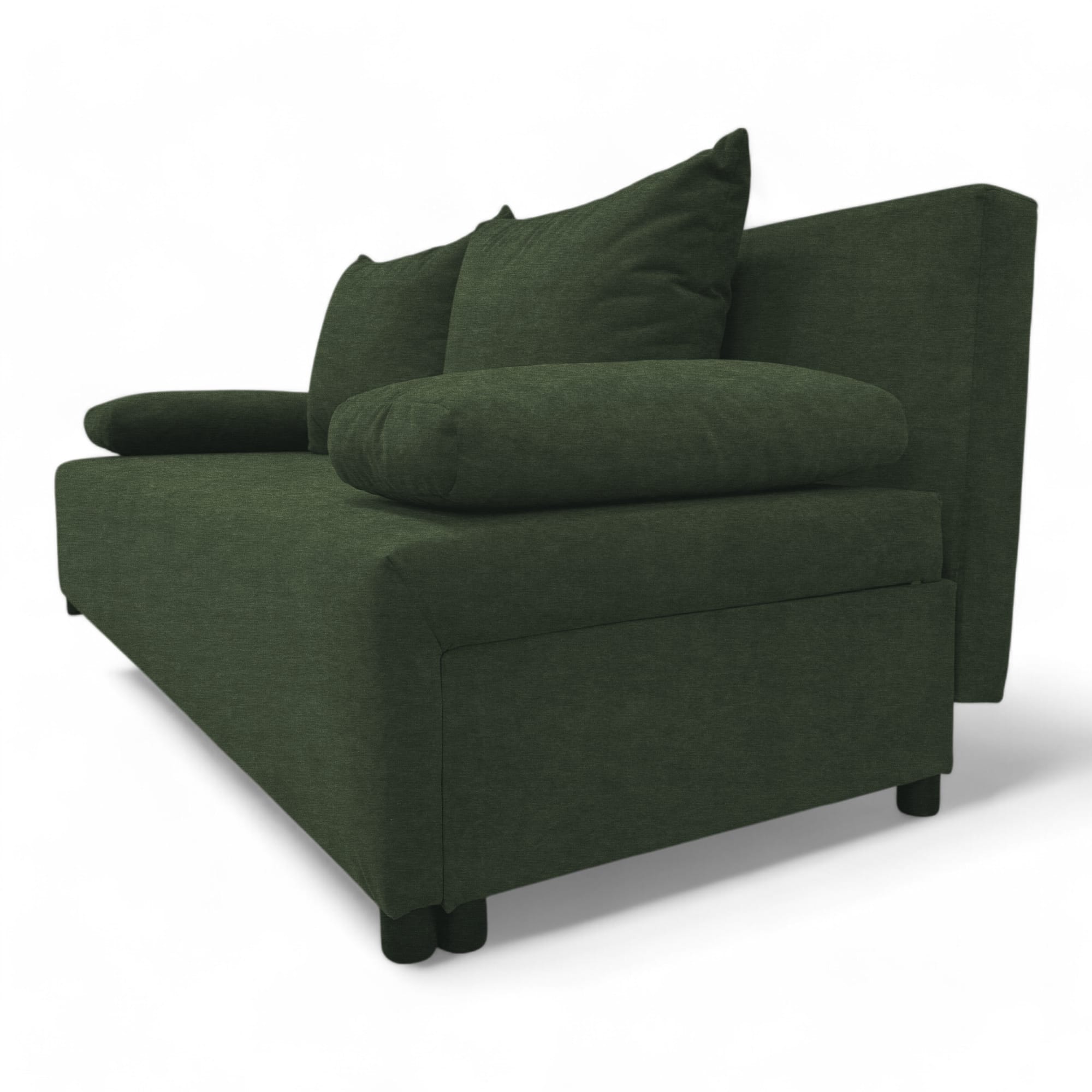 Double sofa bed bed without armrests Turquoise green — photo 19