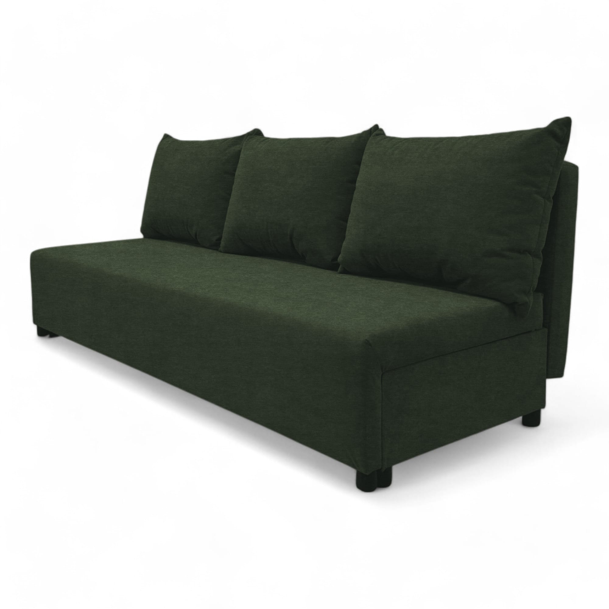 Double sofa bed bed without armrests Turquoise green — photo 8