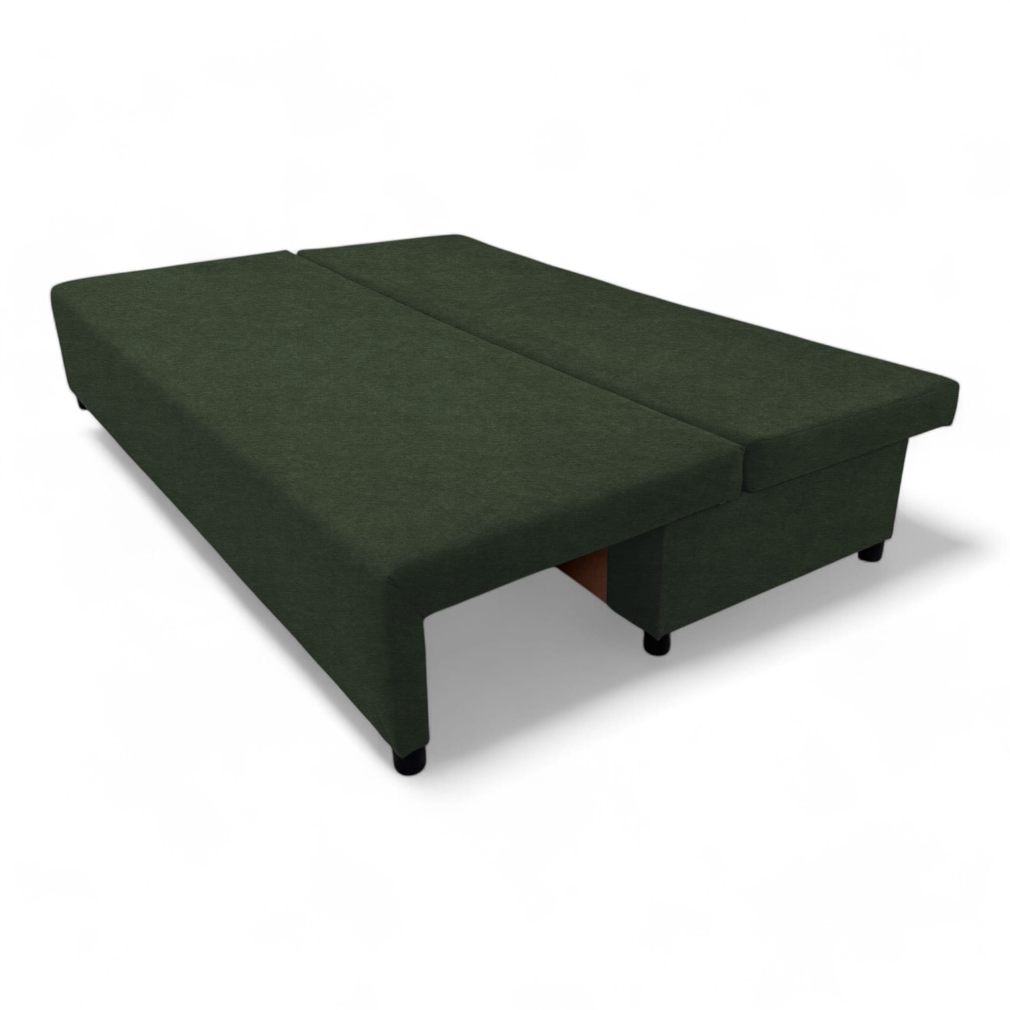 Double sofa bed bed without armrests Turquoise green — photo 11