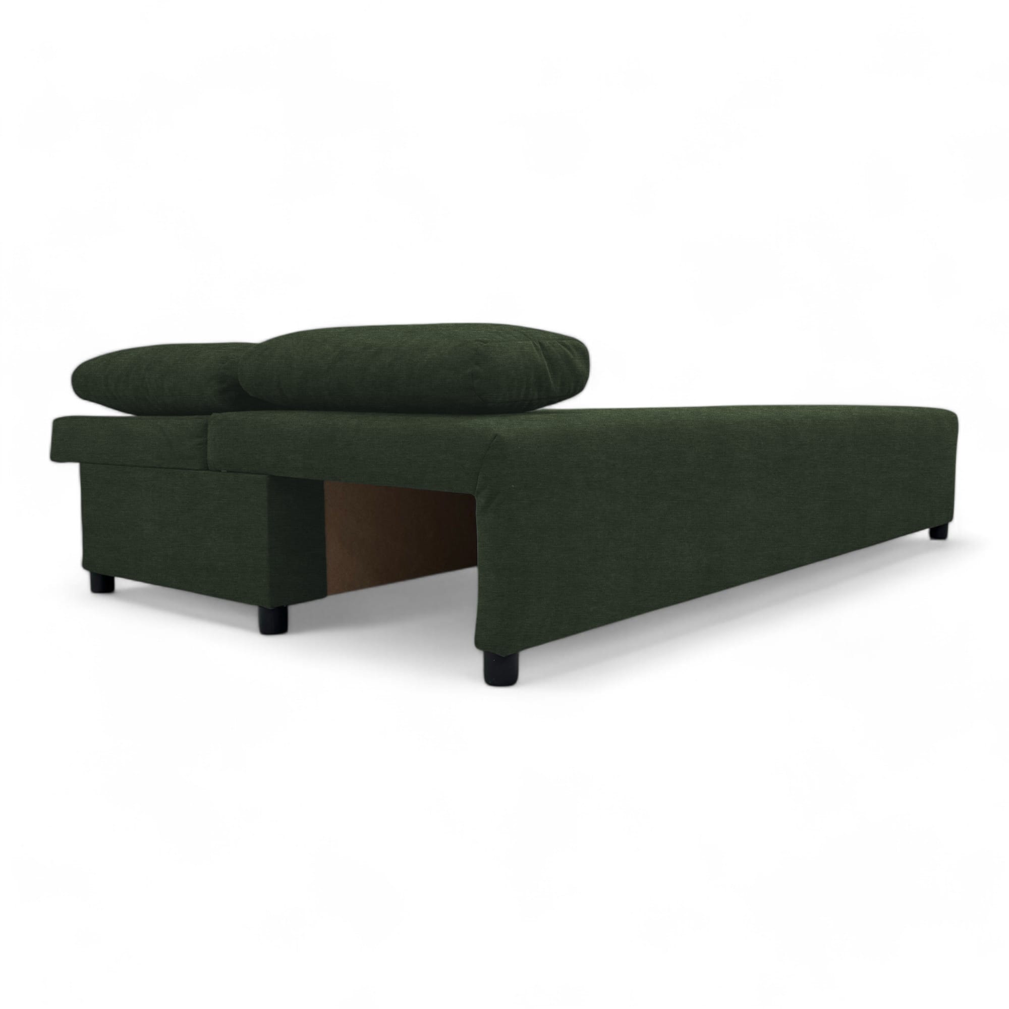 Double sofa bed bed without armrests Turquoise green — photo 13
