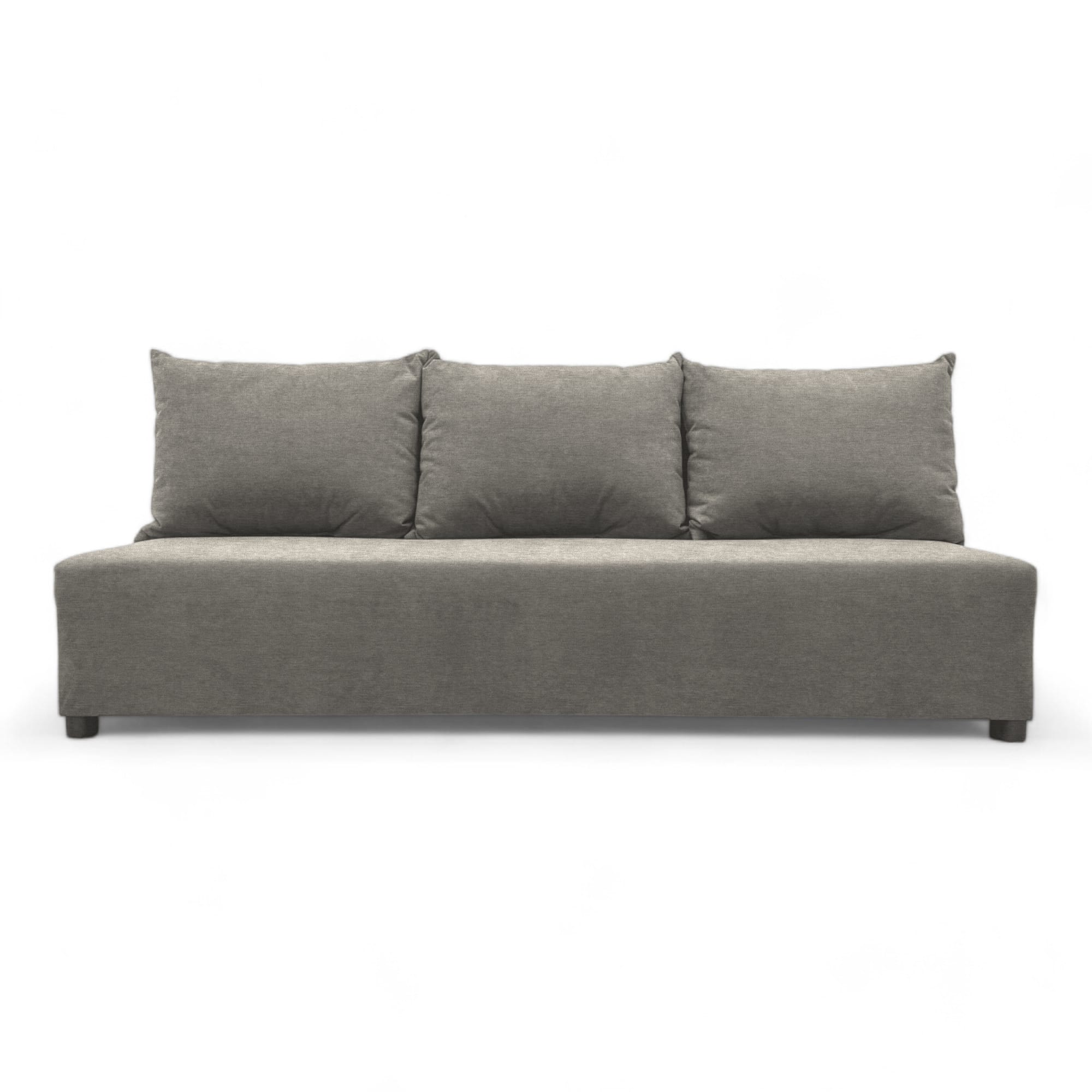 Double sofa bed bed without armrests Light gray — photo 7