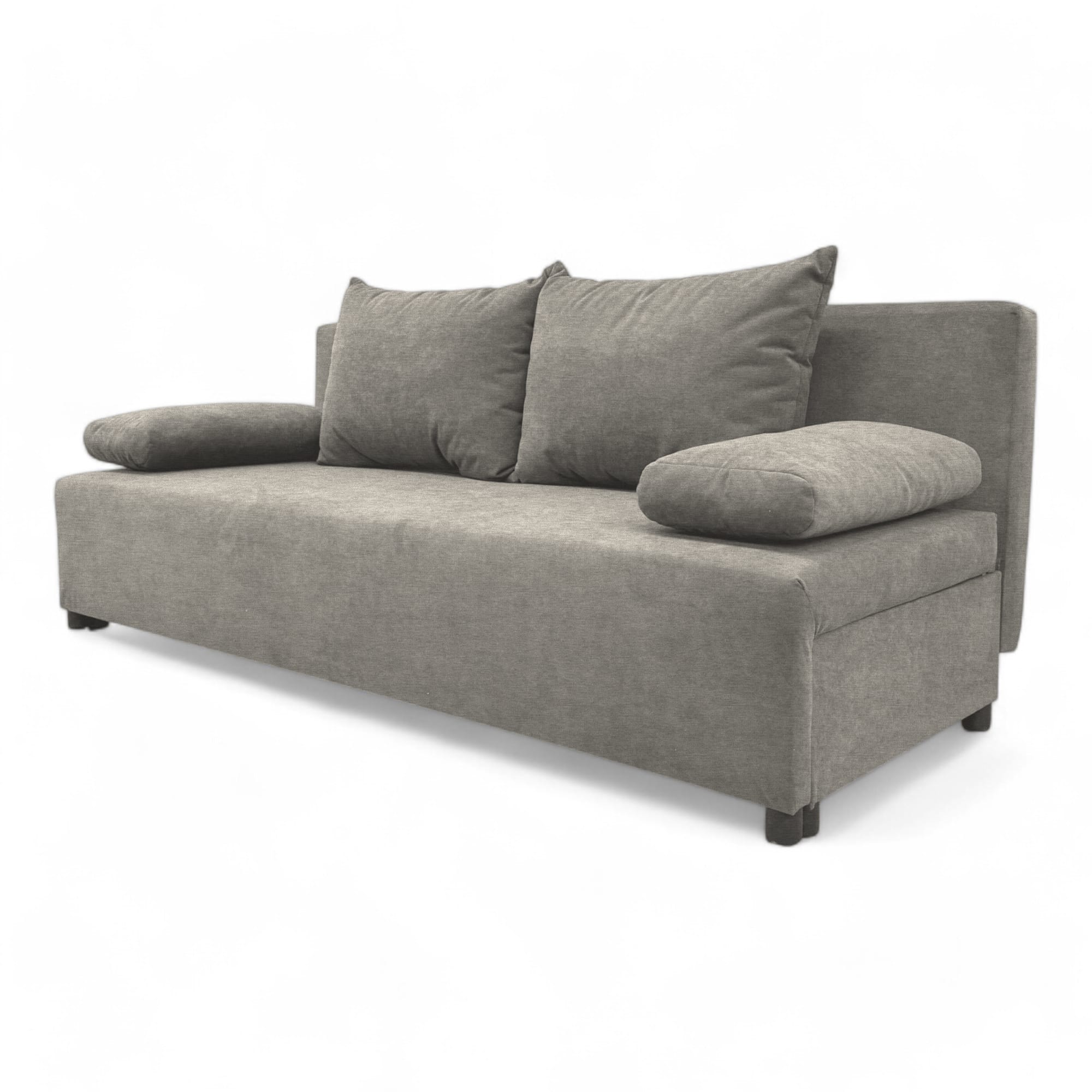 Double sofa bed bed without armrests Light gray — photo 18