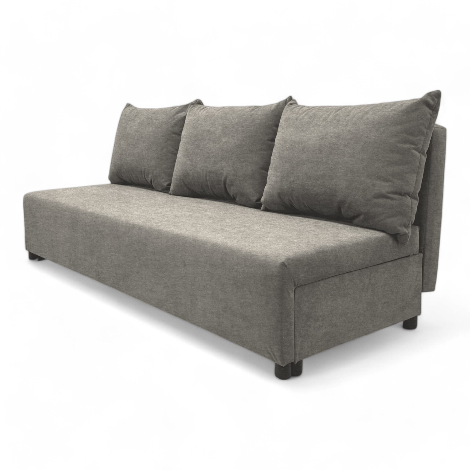 Double sofa bed bed without armrests Light gray — photo 8