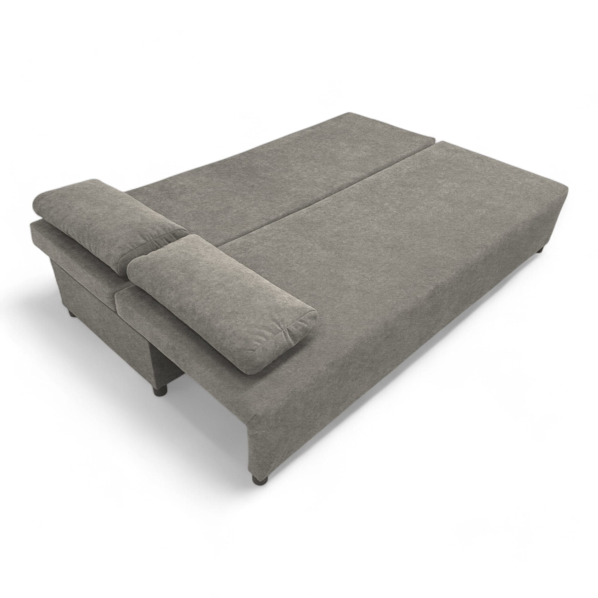 Double sofa bed bed without armrests Light gray — photo 14