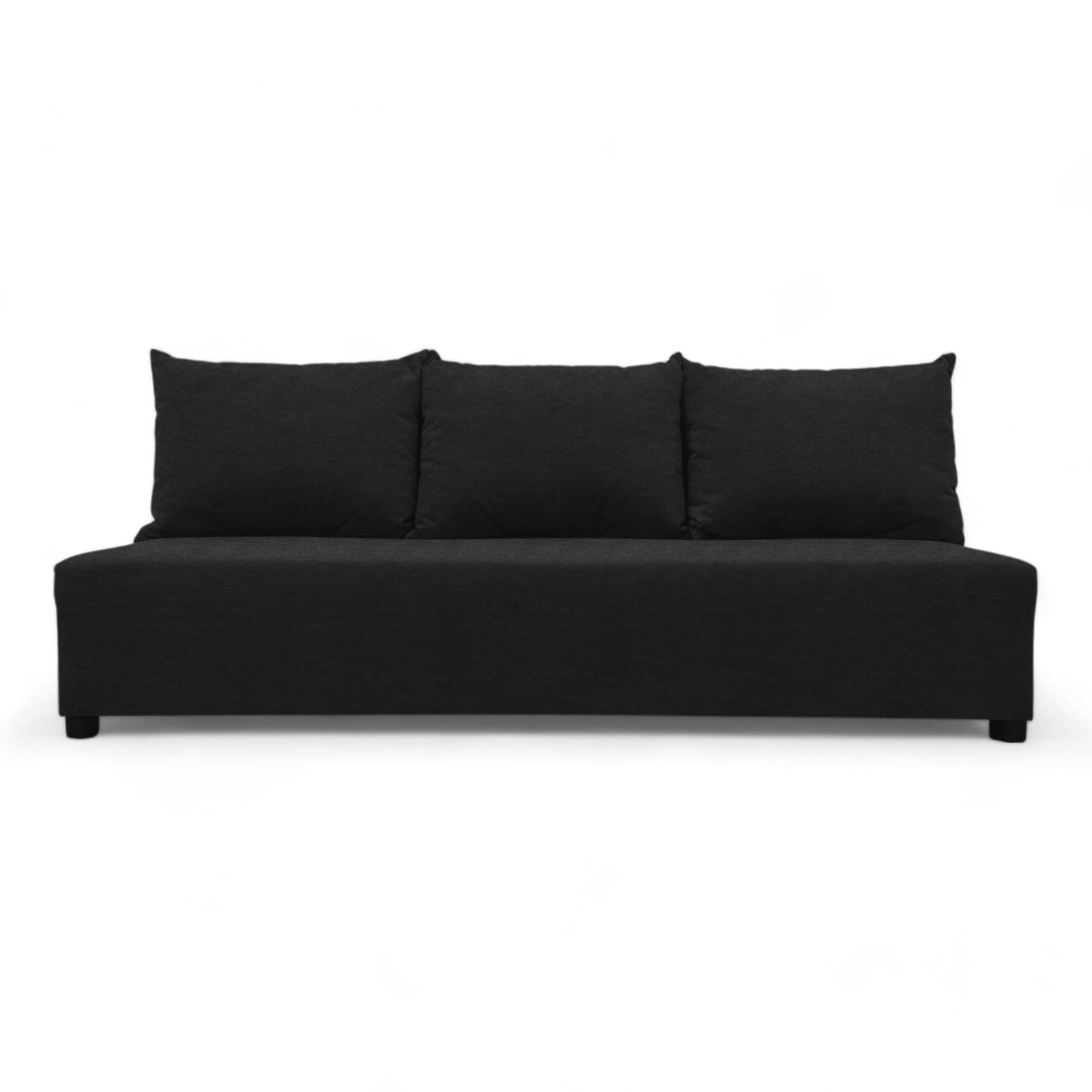 Double sofa bed bed without armrests Graphite — photo 7