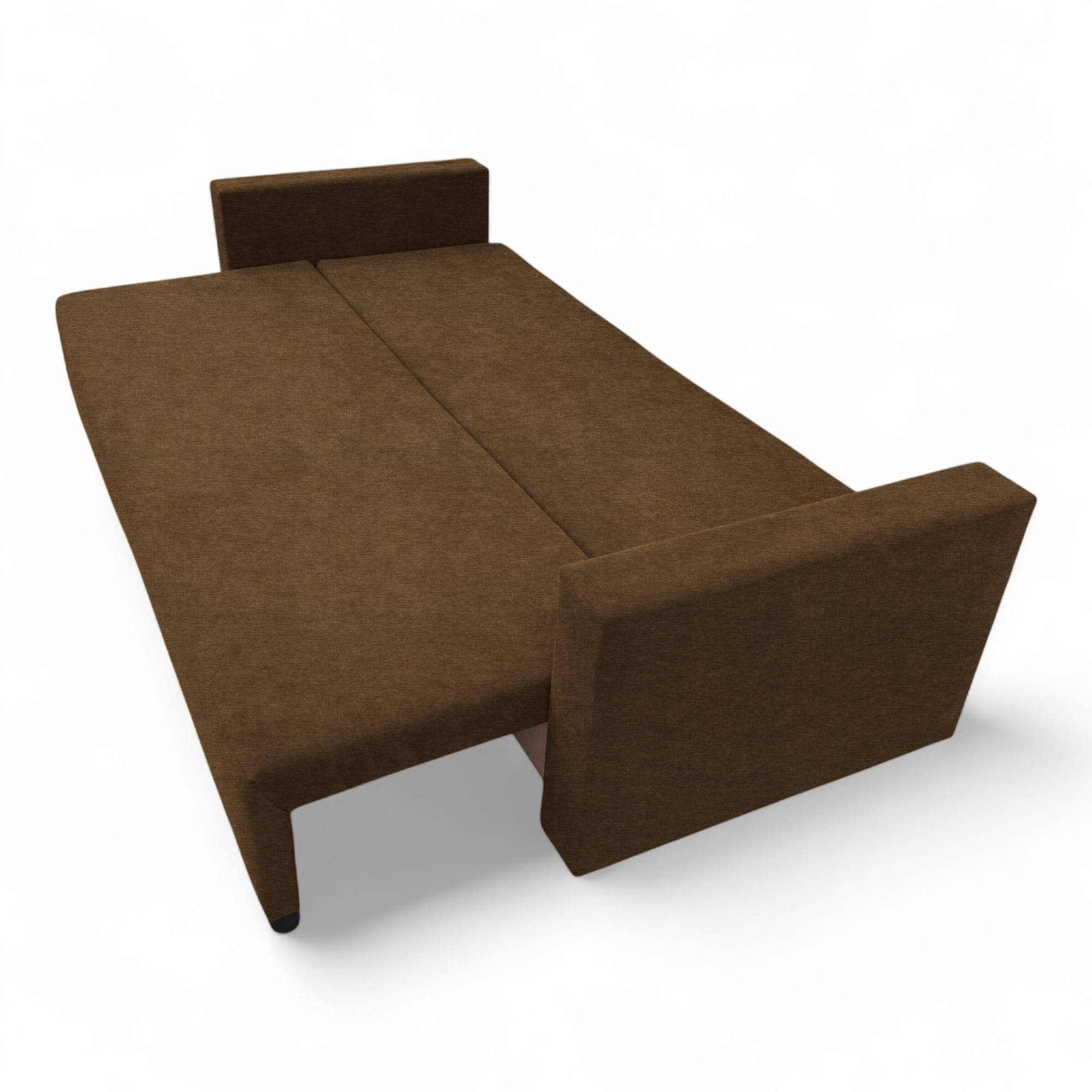 Classic sofa bed with linen box Brown — photo 17