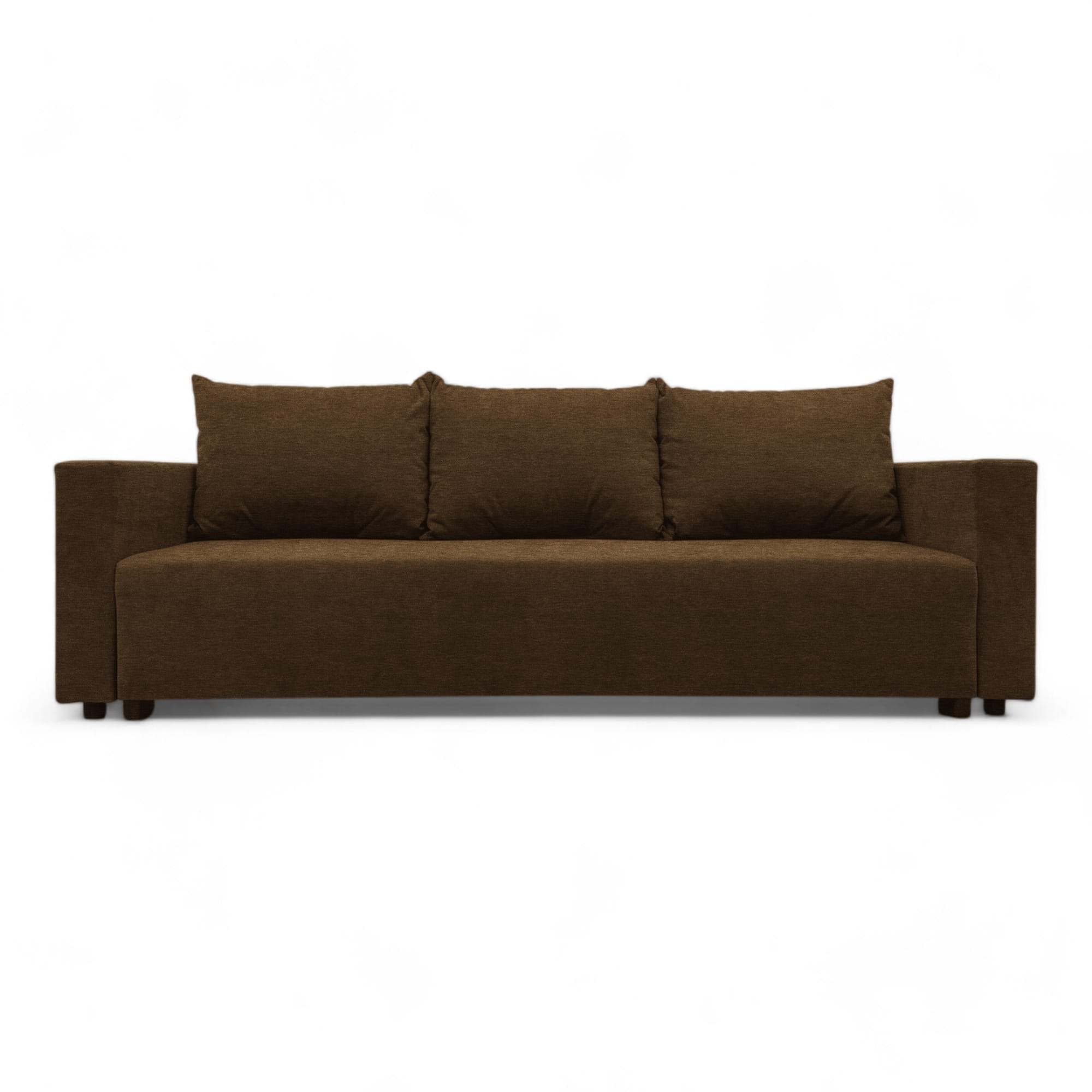 Classic sofa bed with linen box Brown — photo 8