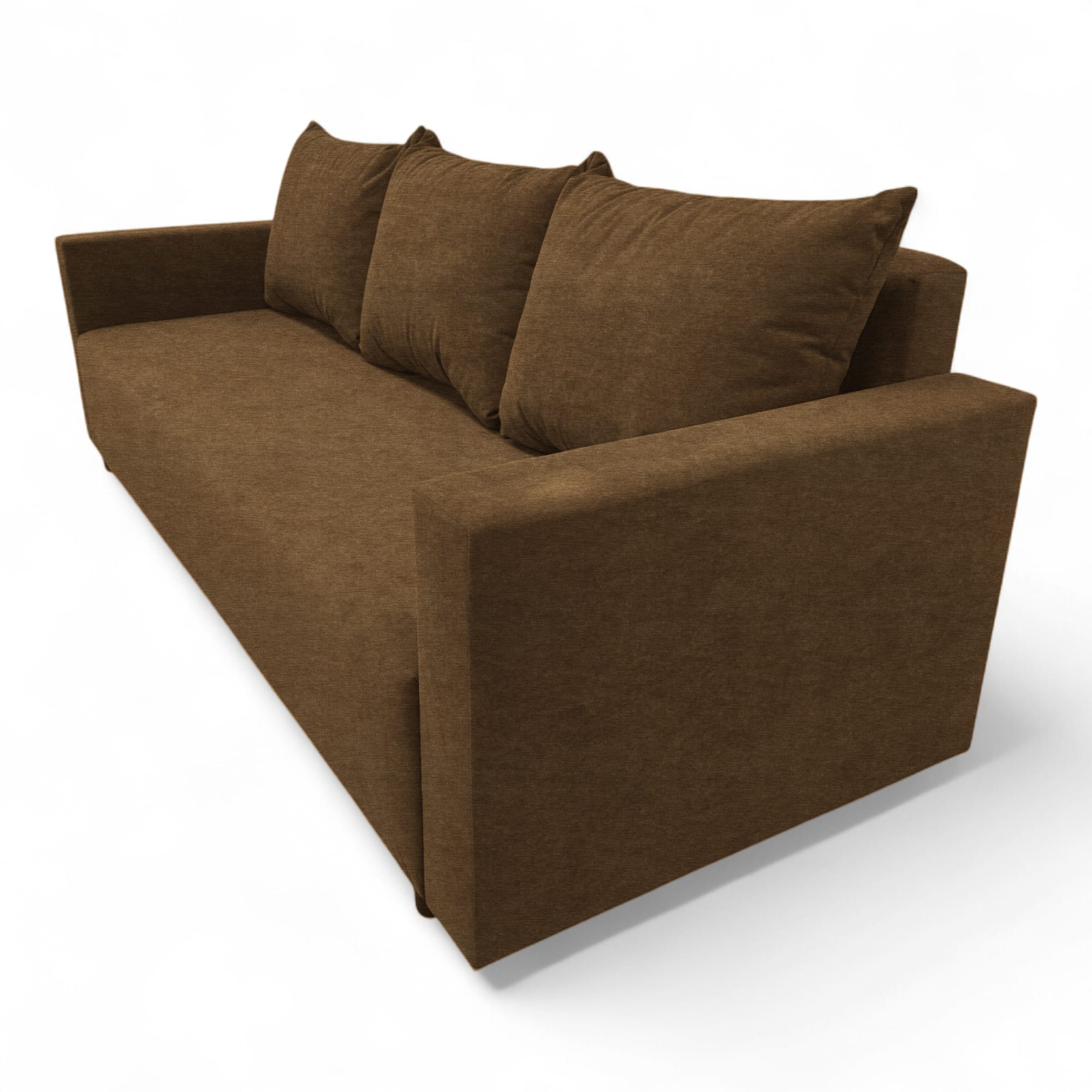 Classic sofa bed with linen box Brown — photo 11
