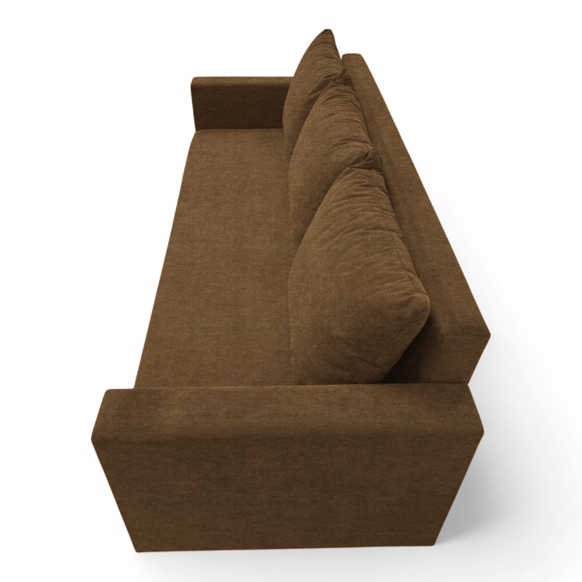 Classic sofa bed with linen box Brown — photo 14