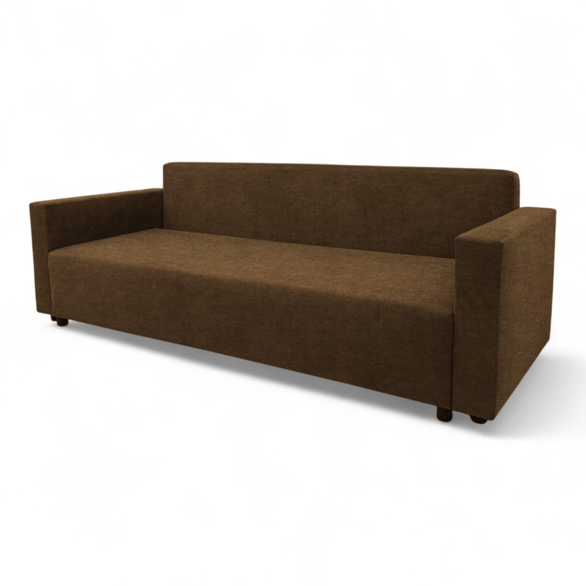Classic sofa bed with linen box Brown — photo 15