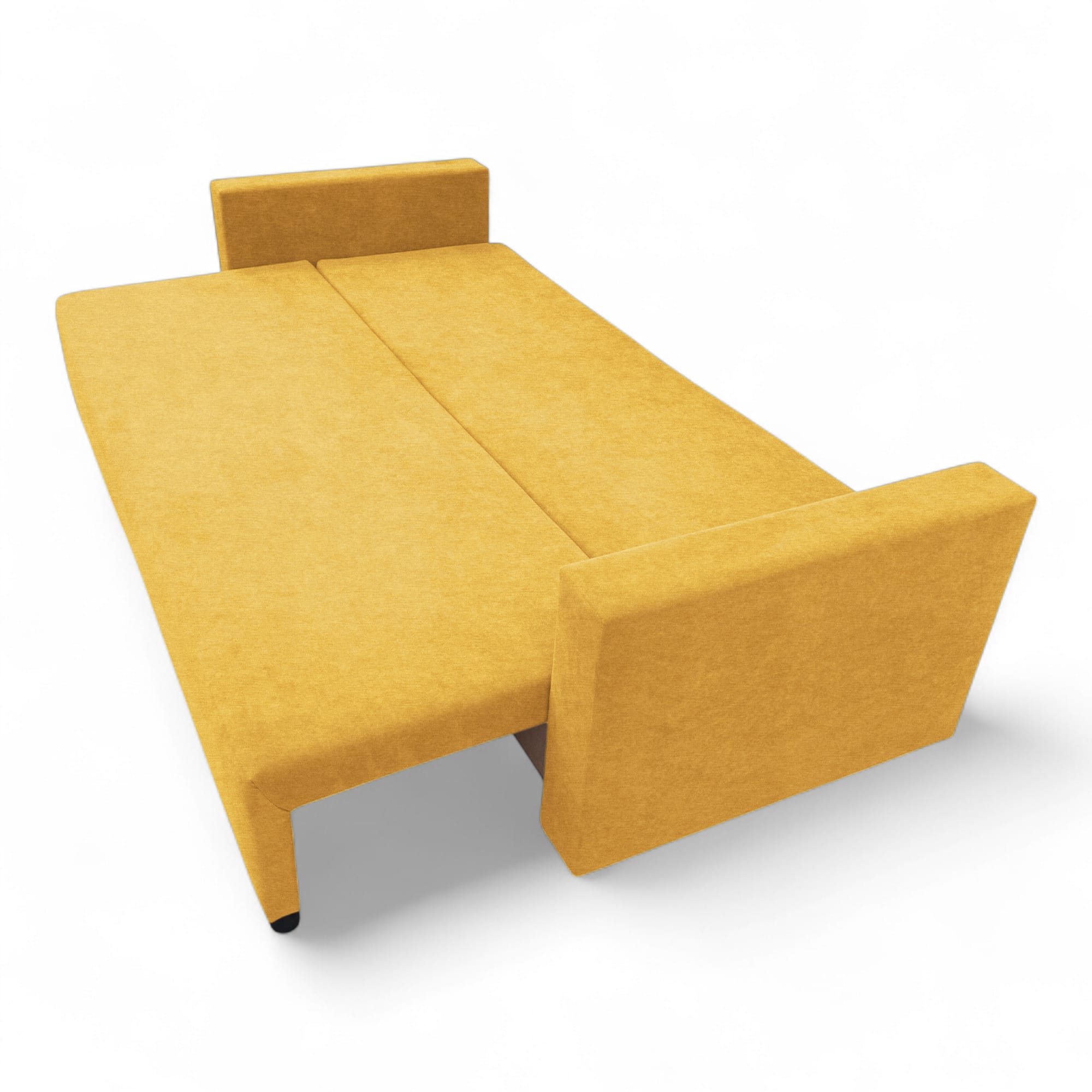Classic sofa bed with linen box Yellow — photo 17
