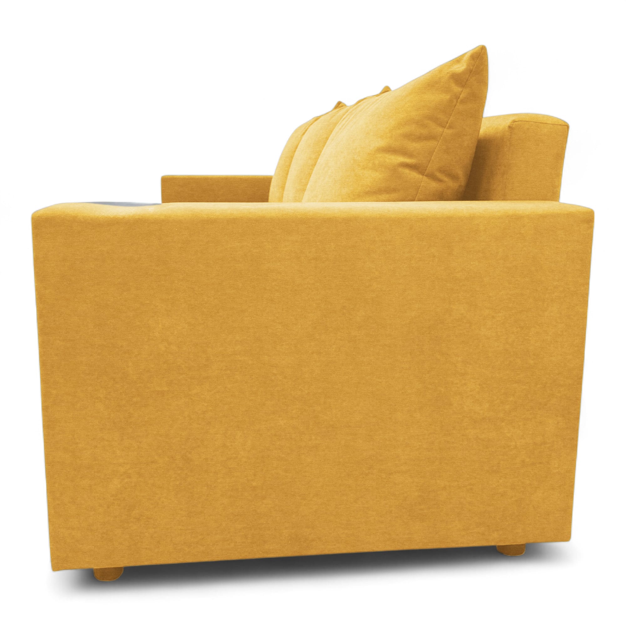 Classic sofa bed with linen box Yellow — photo 13