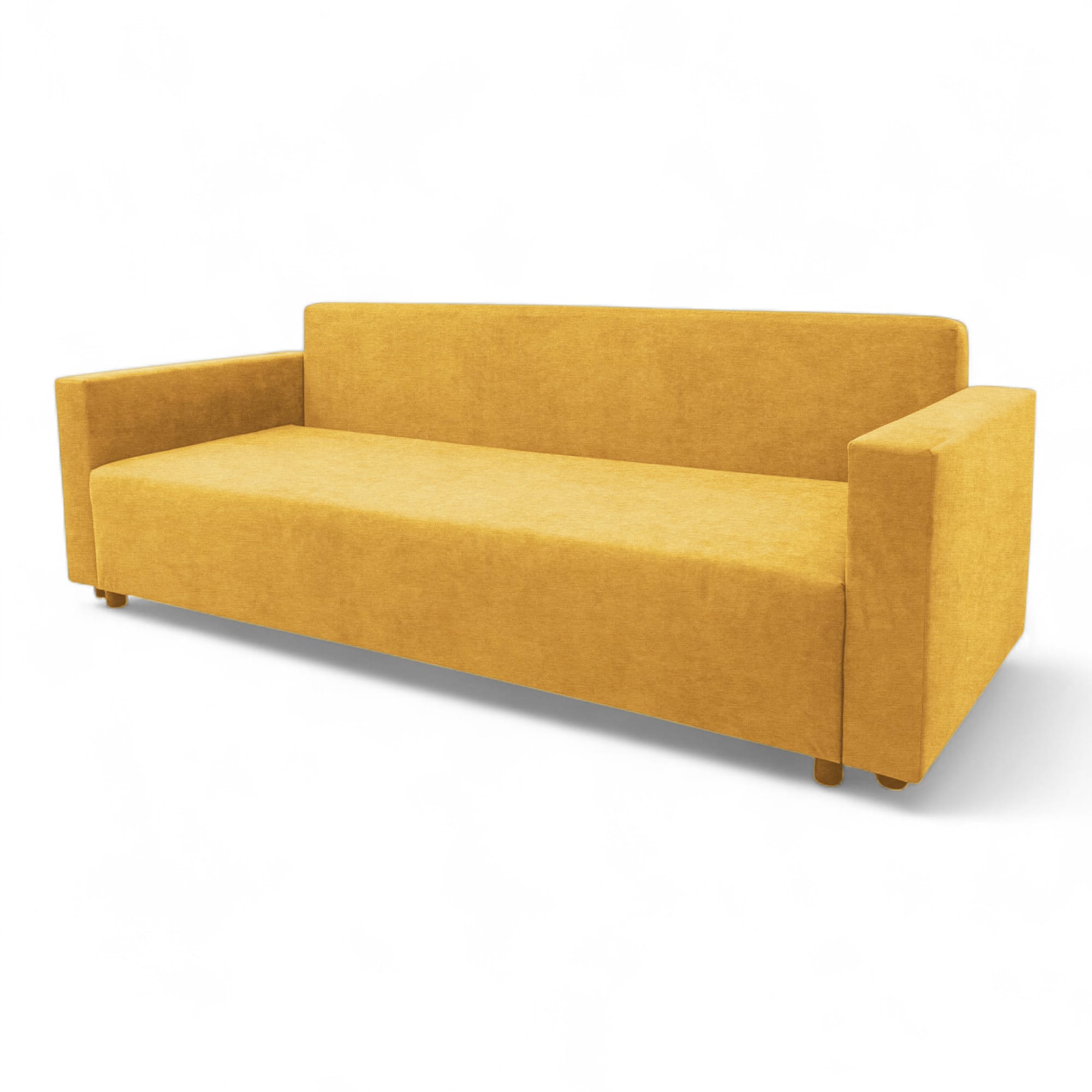 Classic sofa bed with linen box Yellow — photo 15