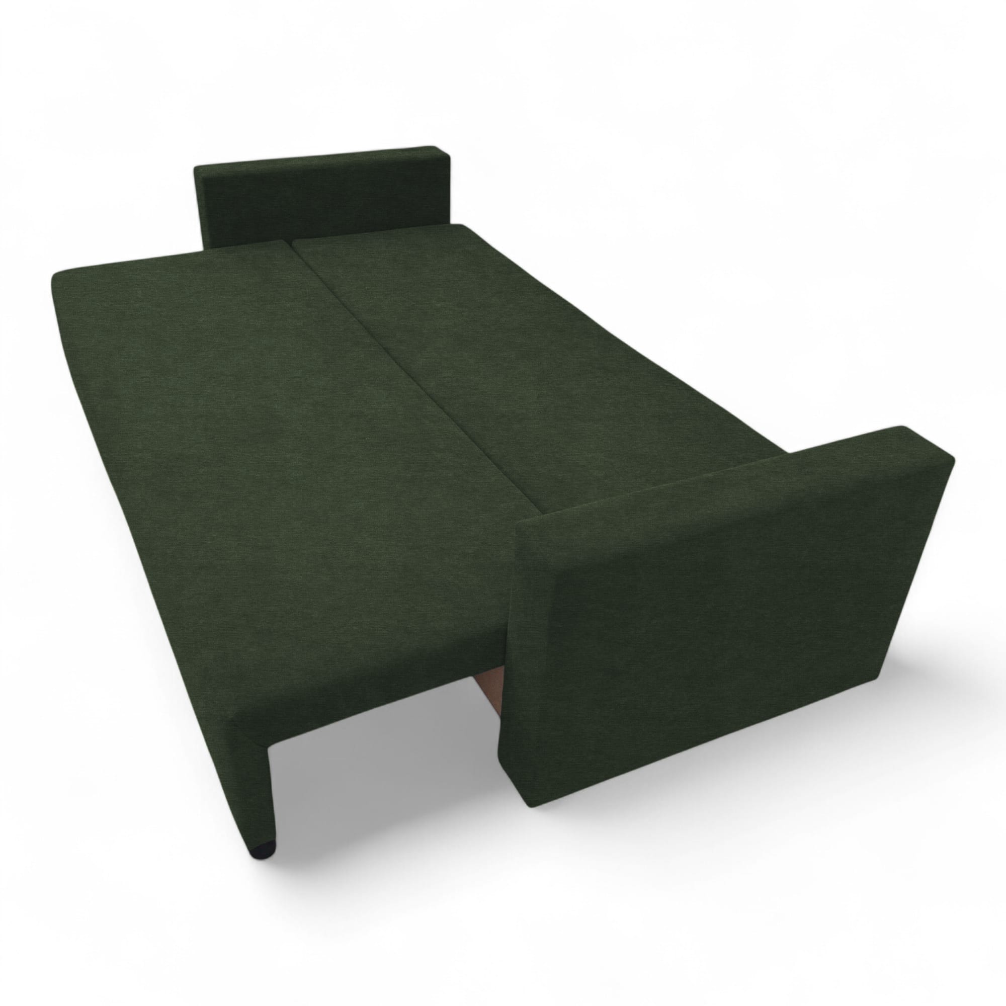 Classic sofa bed with linen box Turquoise green — photo 17