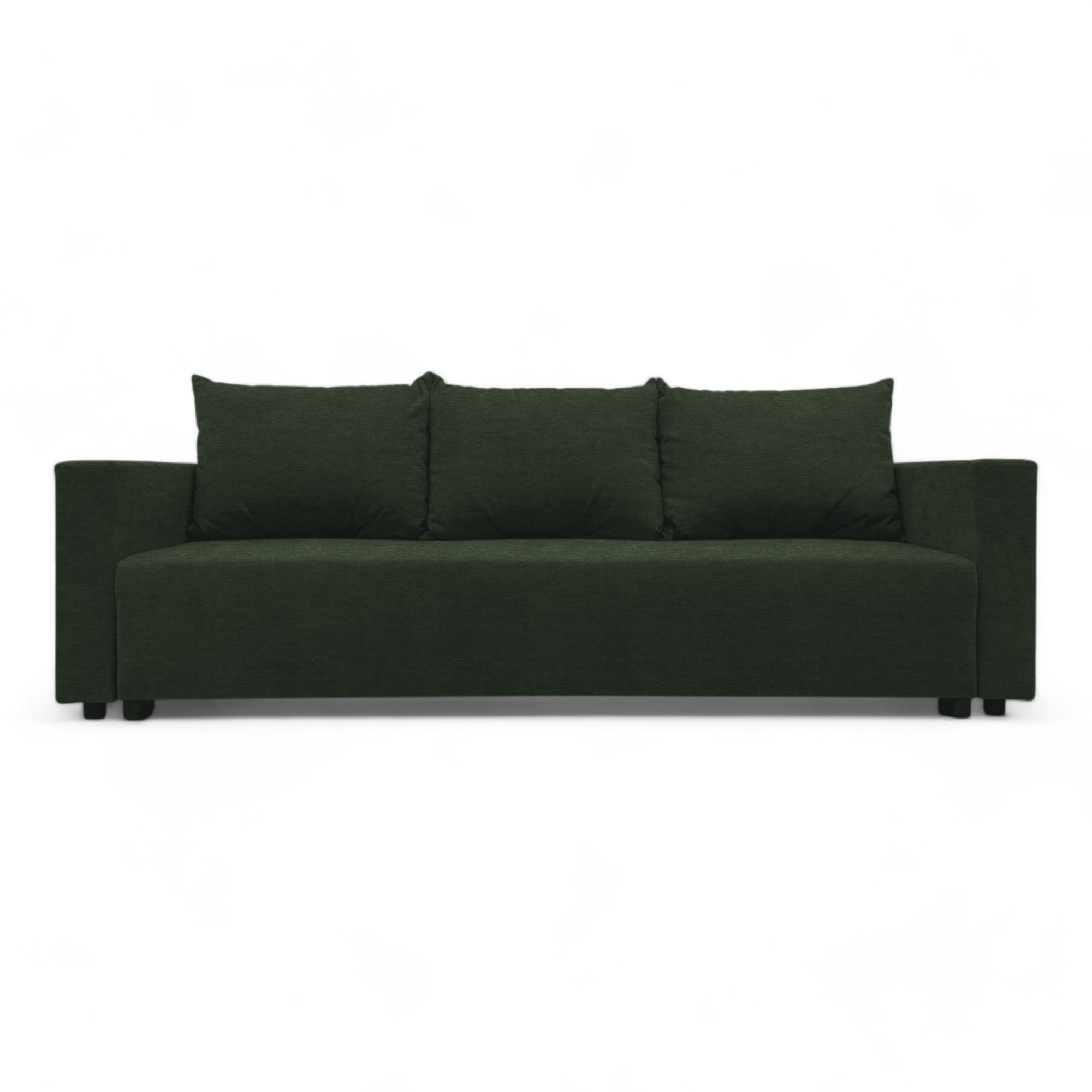 Classic sofa bed with linen box Turquoise green — photo 8