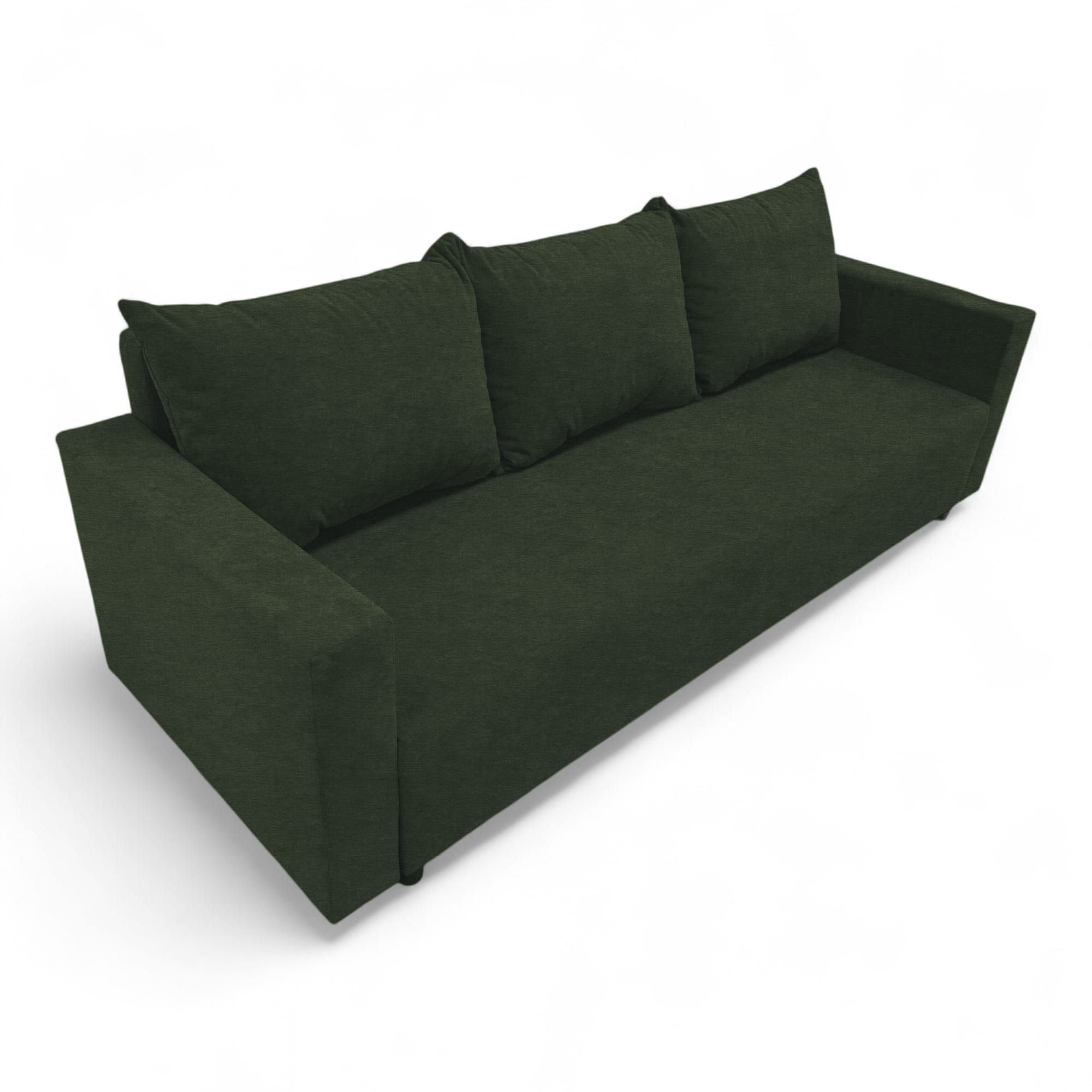 Classic sofa bed with linen box Turquoise green — photo 12
