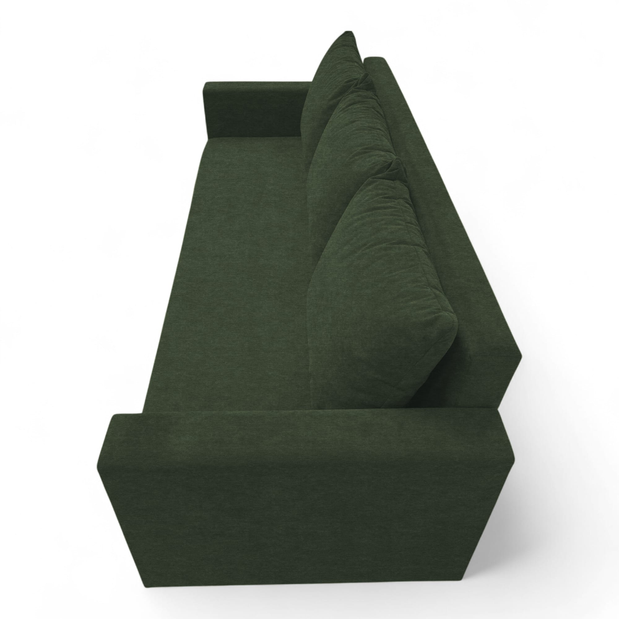 Classic sofa bed with linen box Turquoise green — photo 14