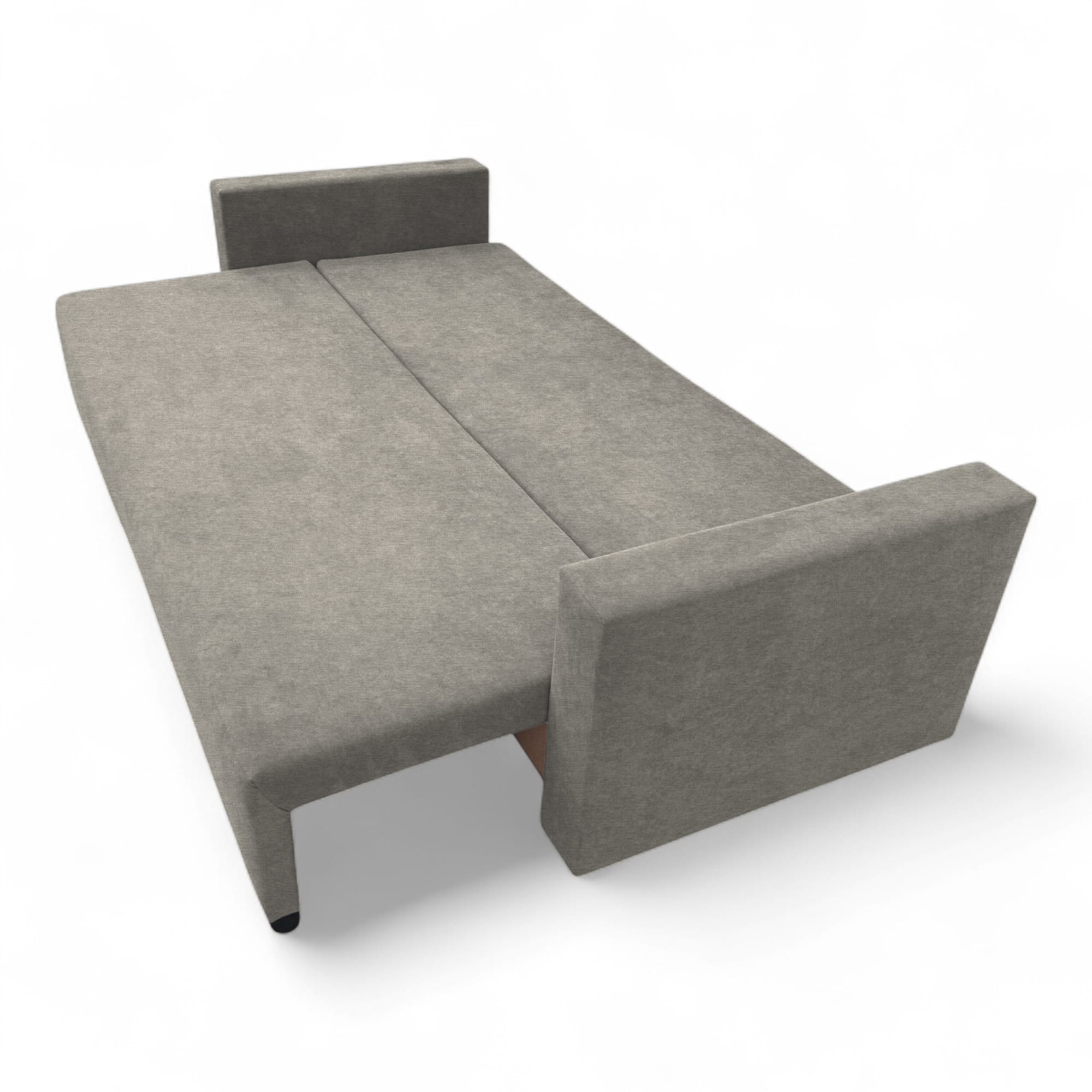 Classic sofa bed with linen box Light gray — photo 17