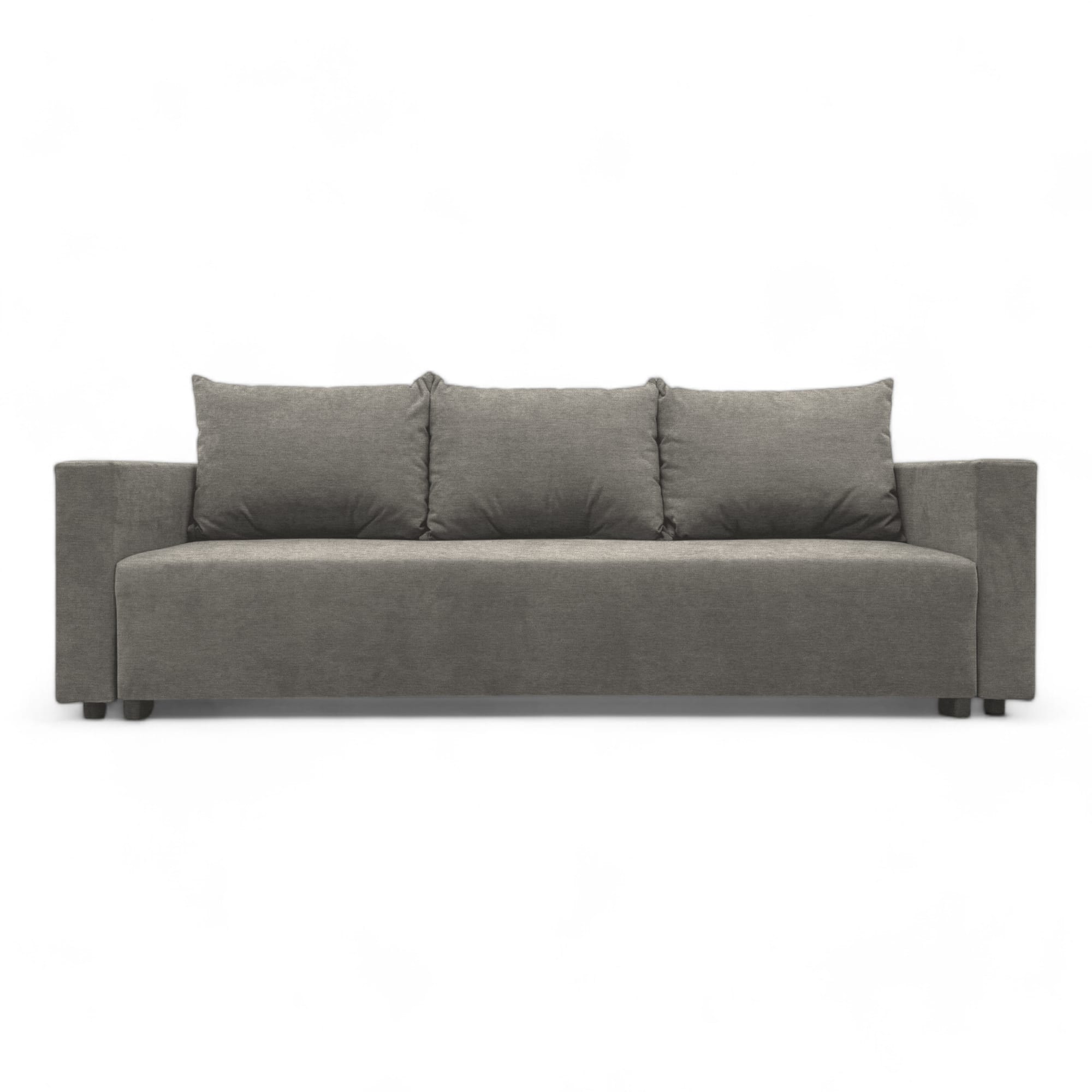 Classic sofa bed with linen box Light gray — photo 8