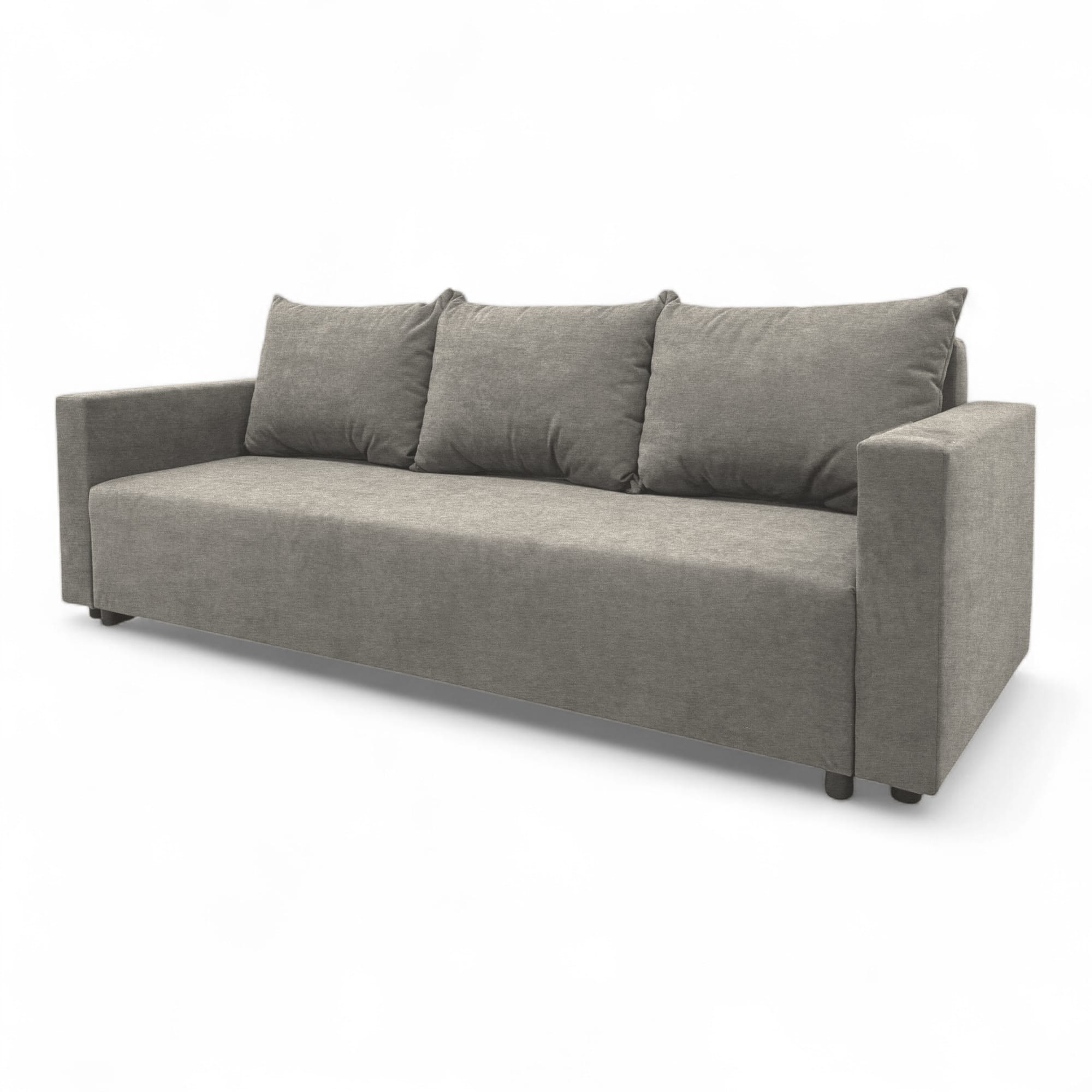 Classic sofa bed with linen box Light gray — photo 10