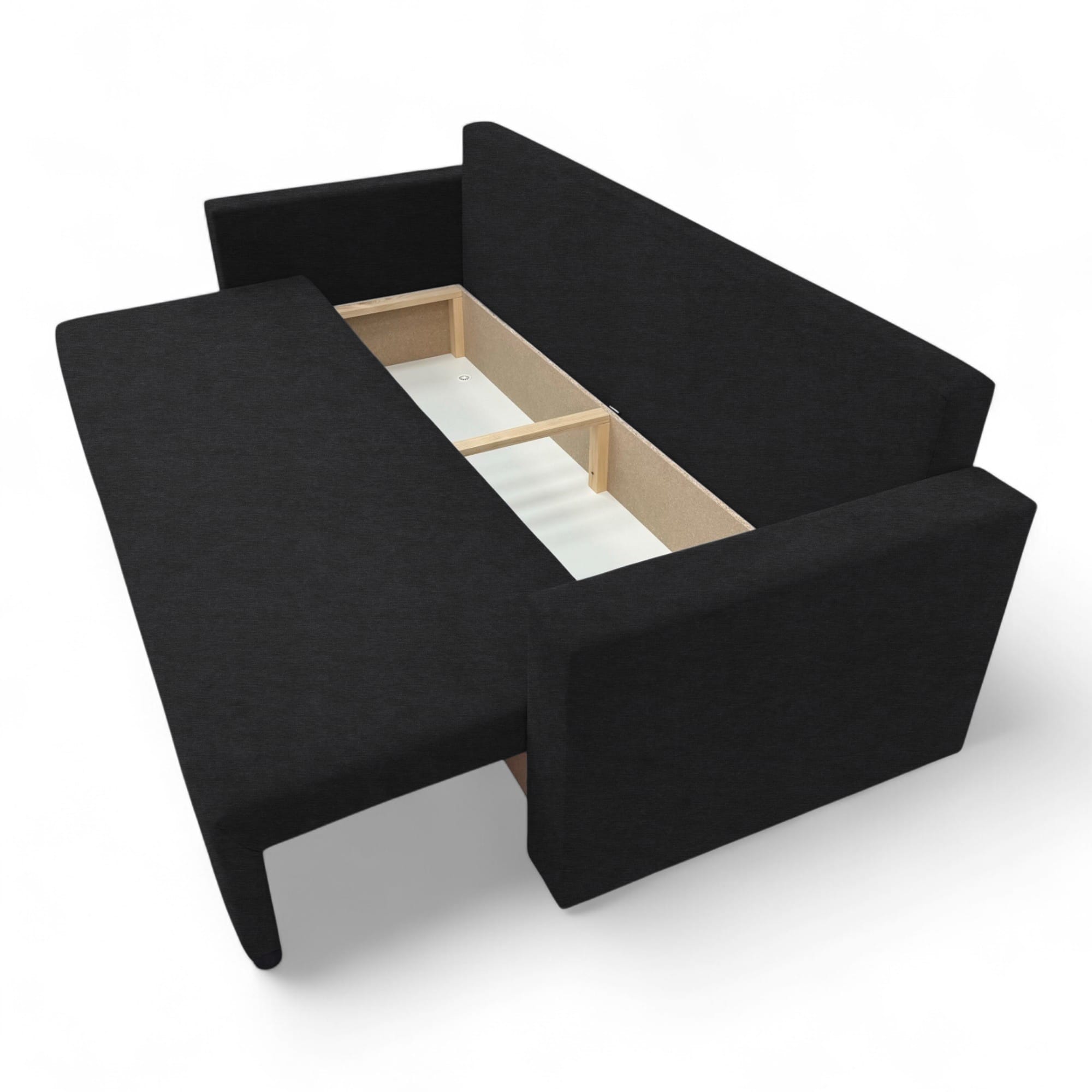 Classic sofa bed with linen box Graphite — photo 16