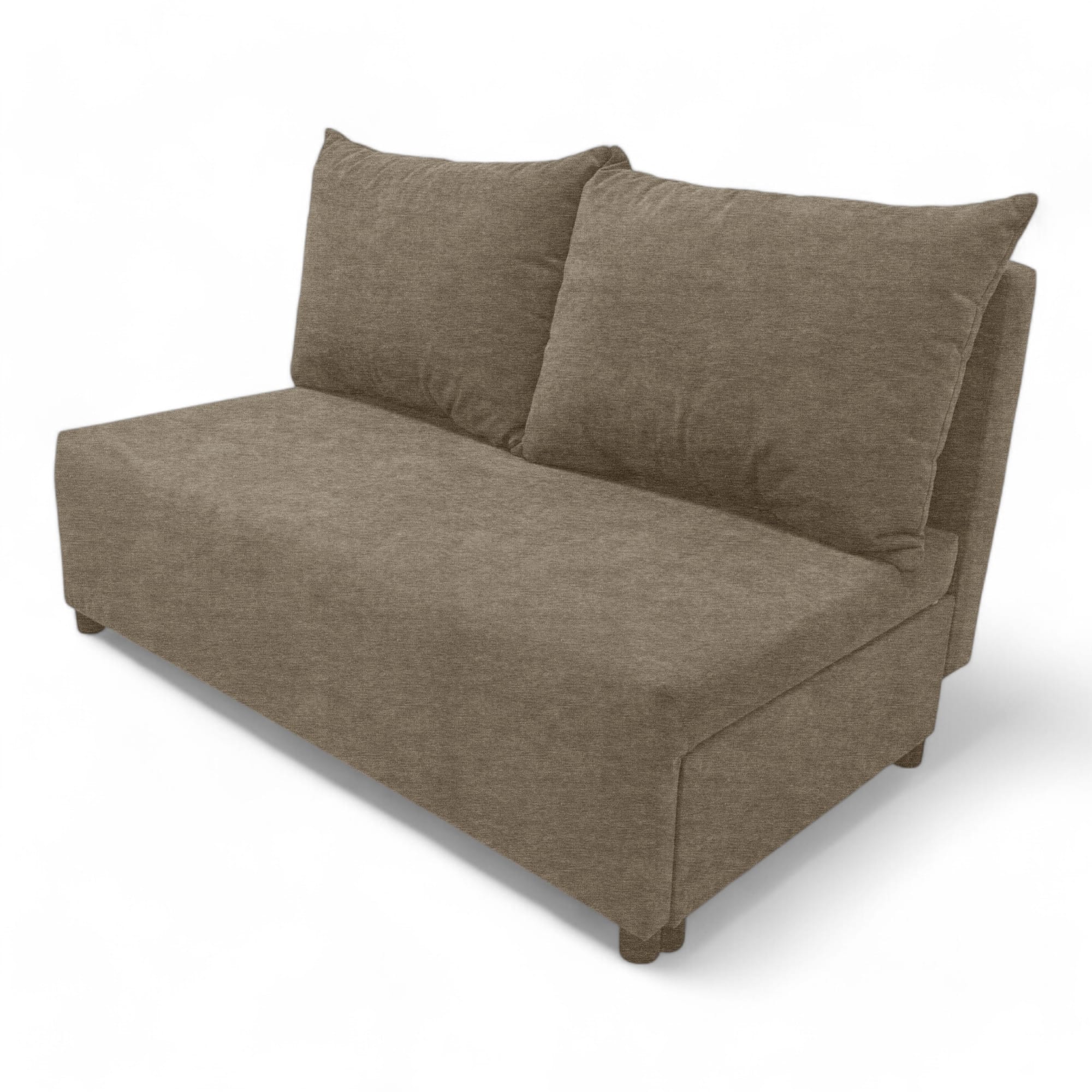 Two-seater sofa bed with storage box Beige — photo 10