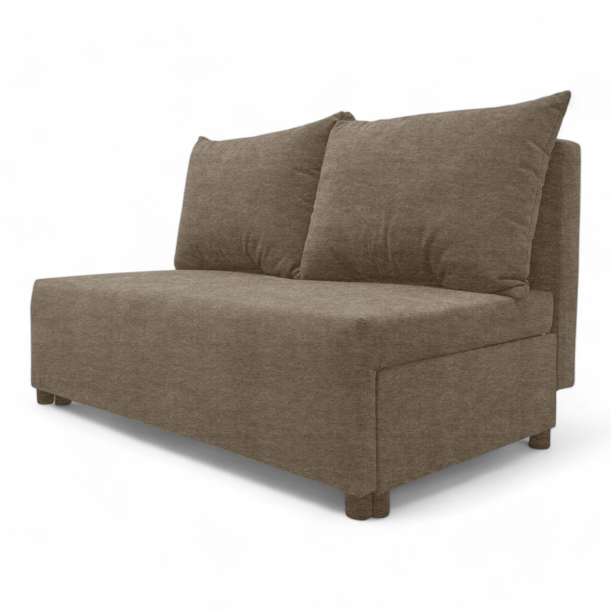 Two-seater sofa bed with storage box Beige — photo 11