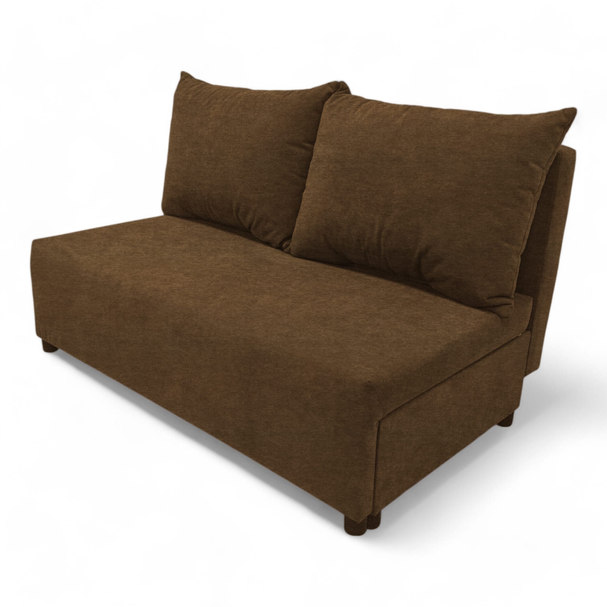 Two-seater sofa bed with storage box Brown — photo 10