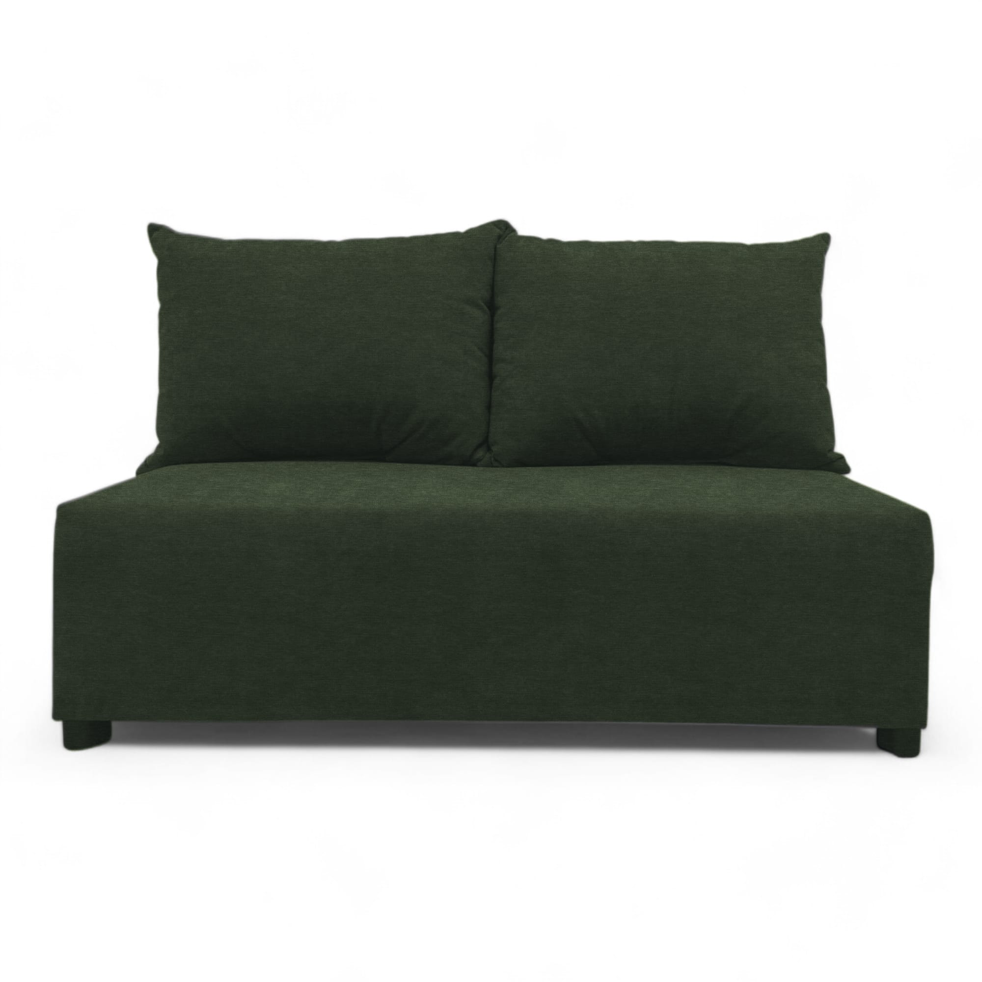 Two-seater sofa bed with storage box Turquoise green — photo 8