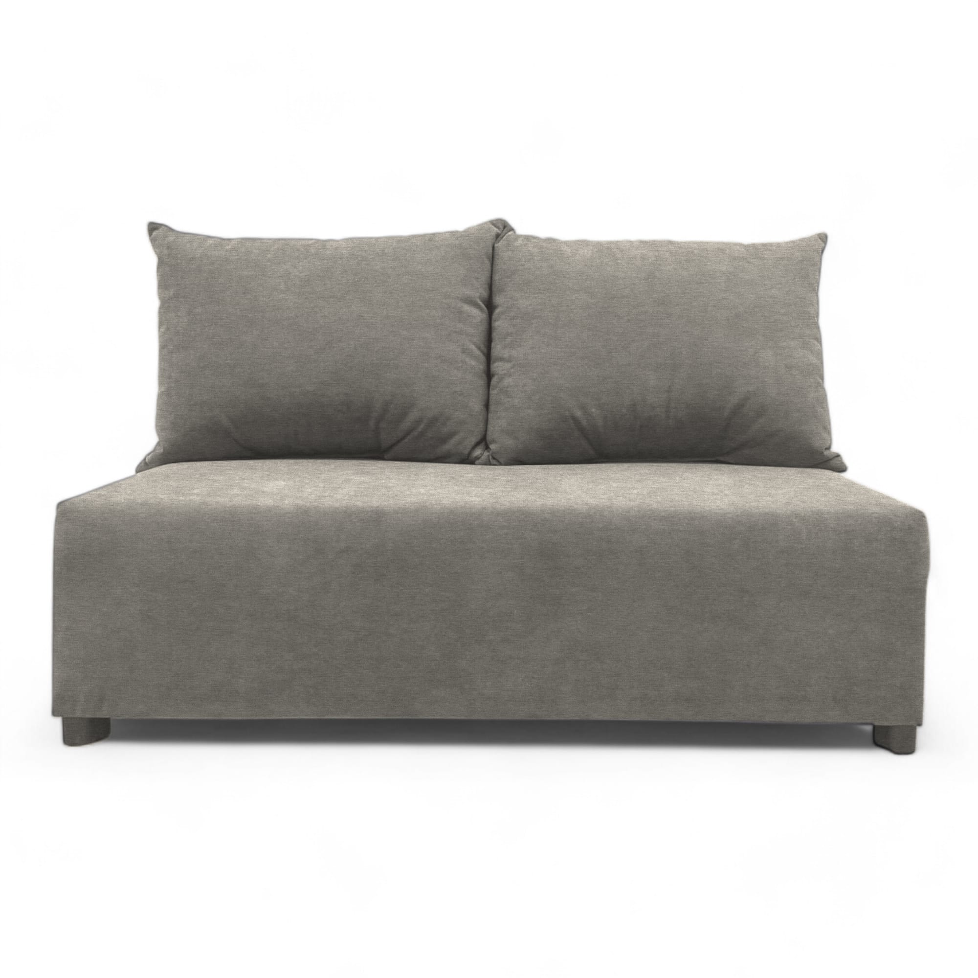 Two-seater sofa bed with storage box Light gray — photo 8