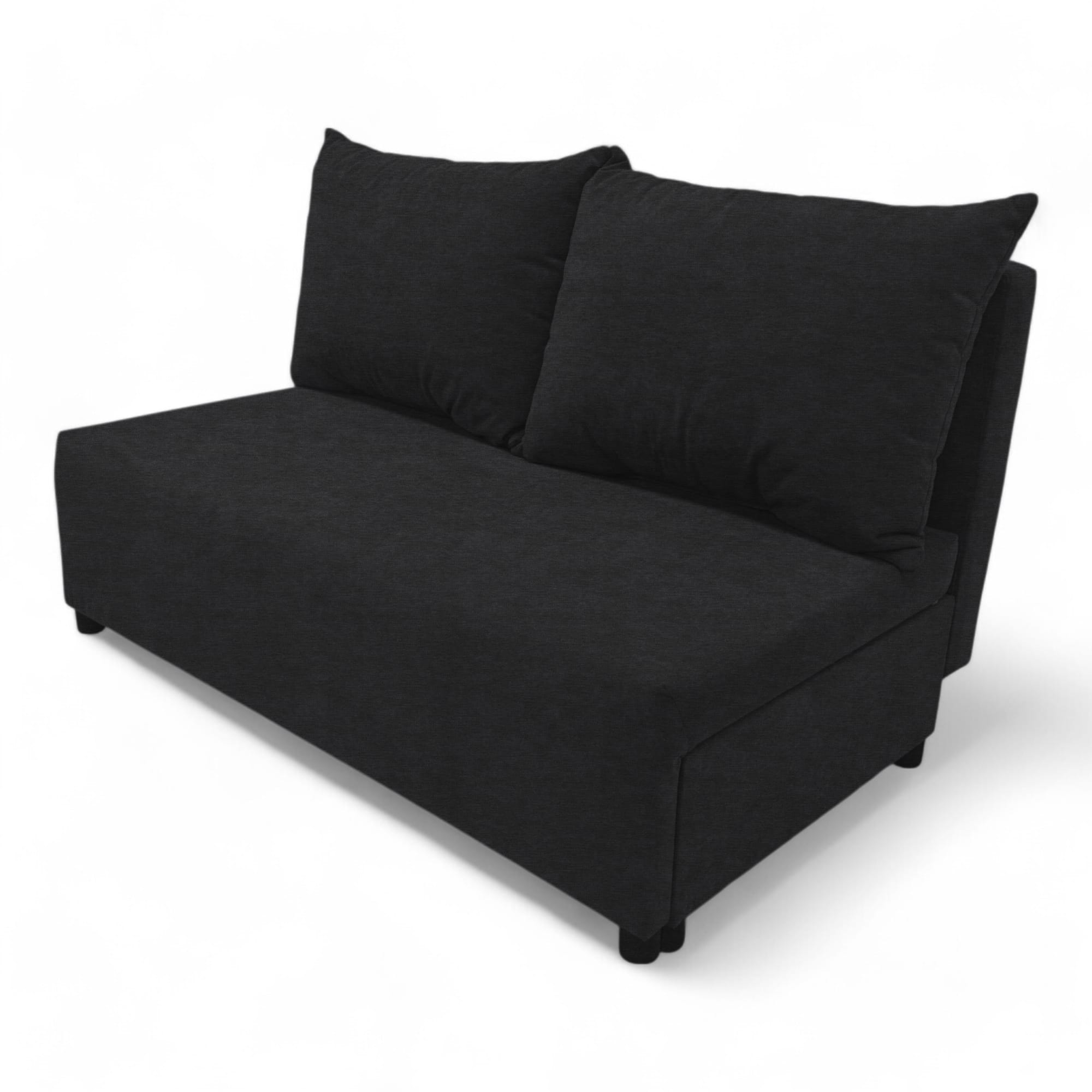 Two-seater sofa bed with storage box Graphite — photo 10